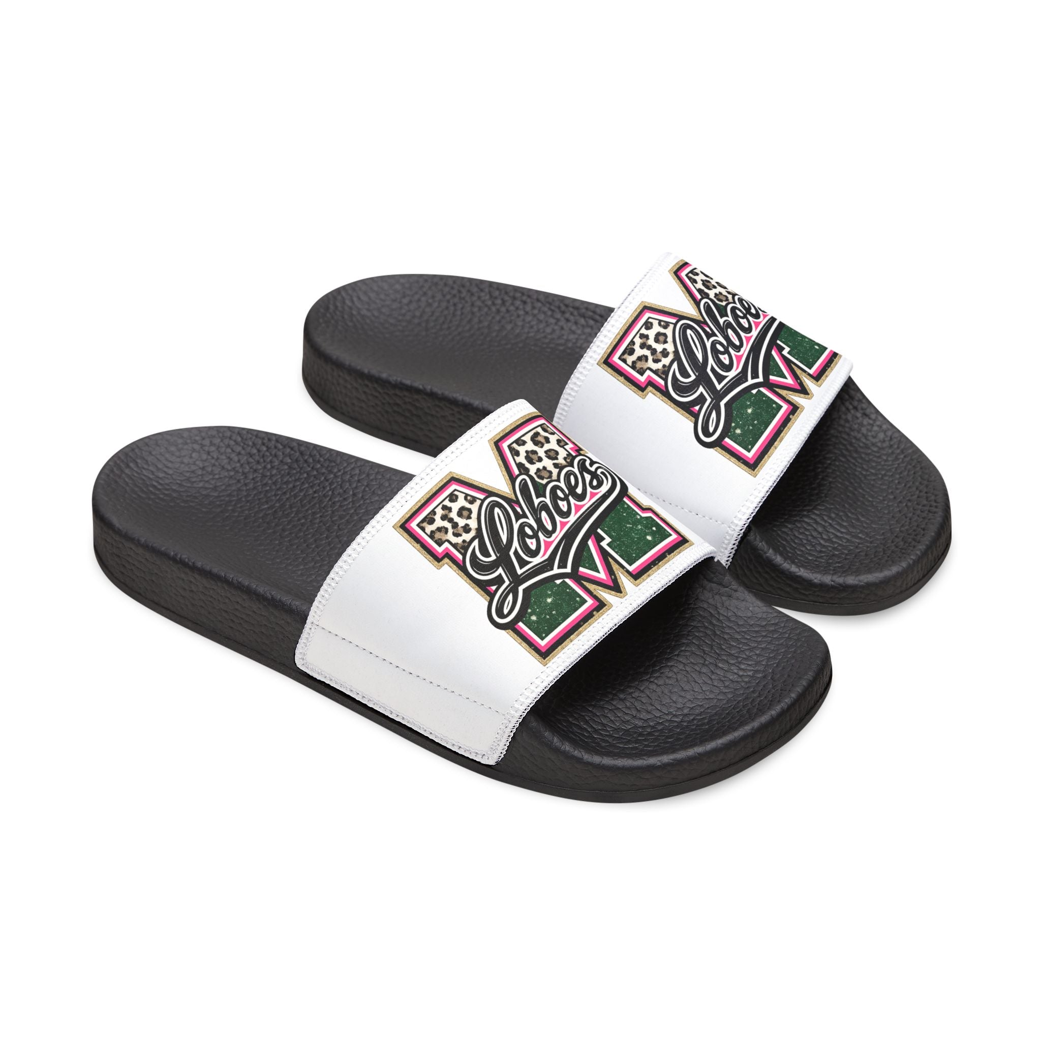 Women's Removable-Strap Leopard Loboes Slide Sandals