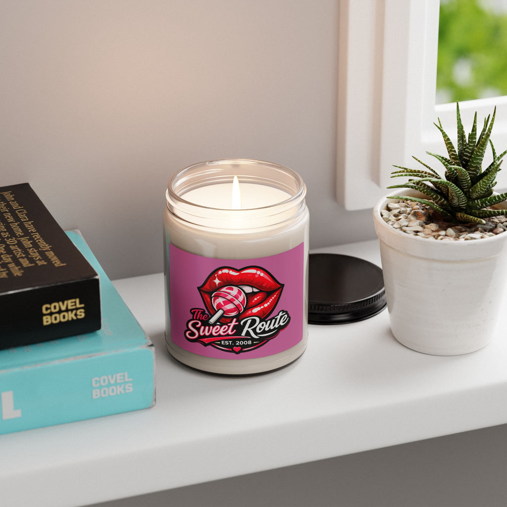 Sweet Route Logo Scented Soy Candle | 9oz Jar