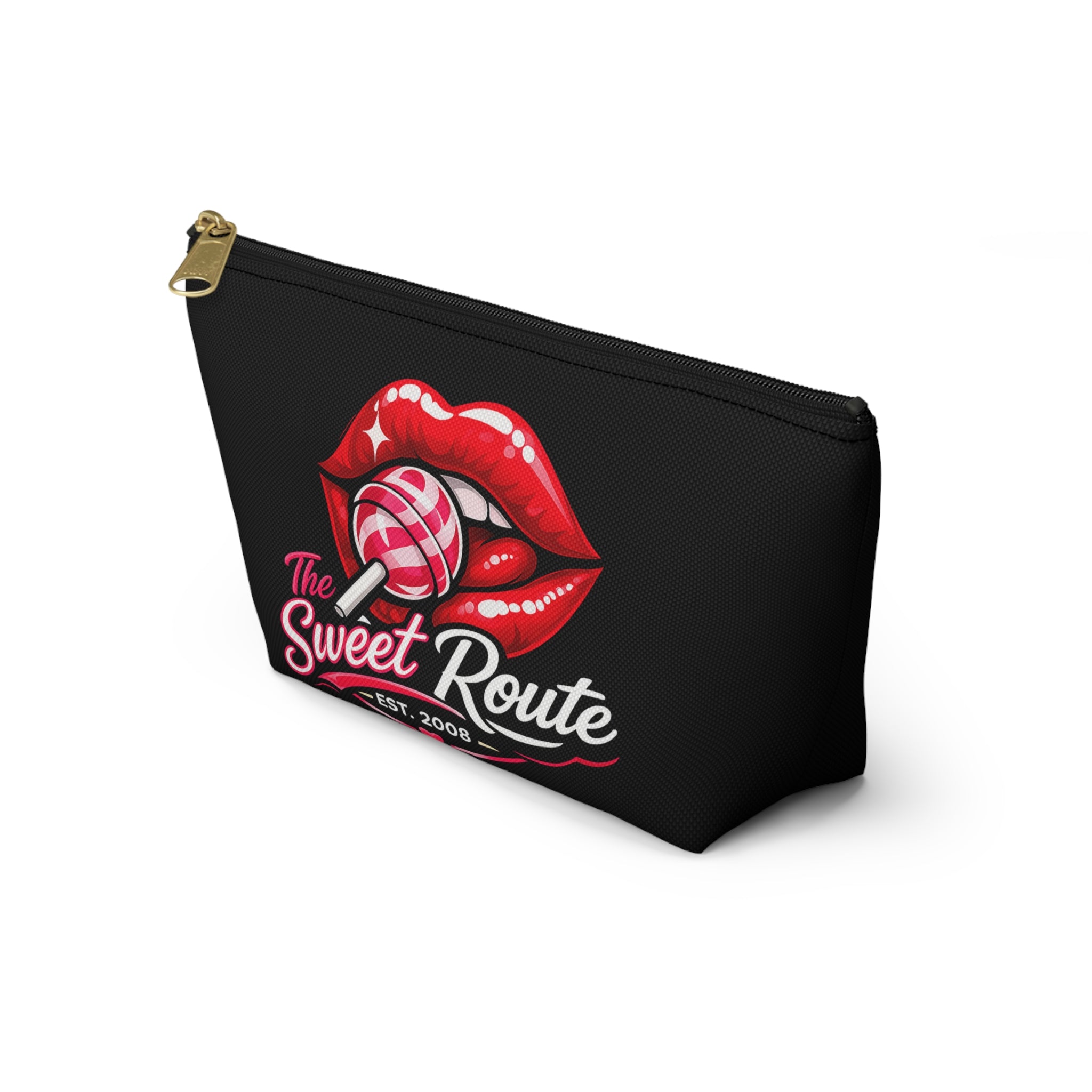 Sweet Route Logo Black Accessory Pouch
