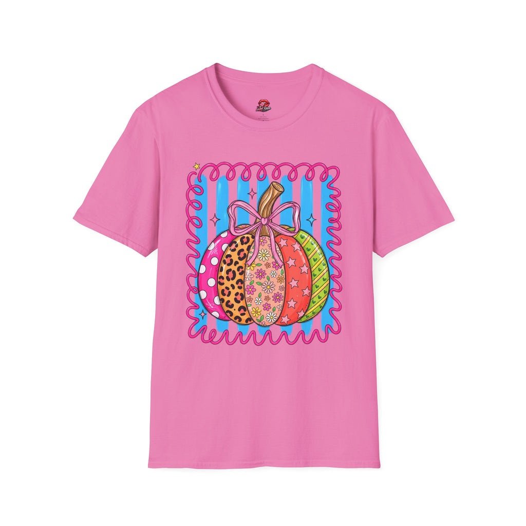 Colorful Patterned Pumpkin T-Shirt