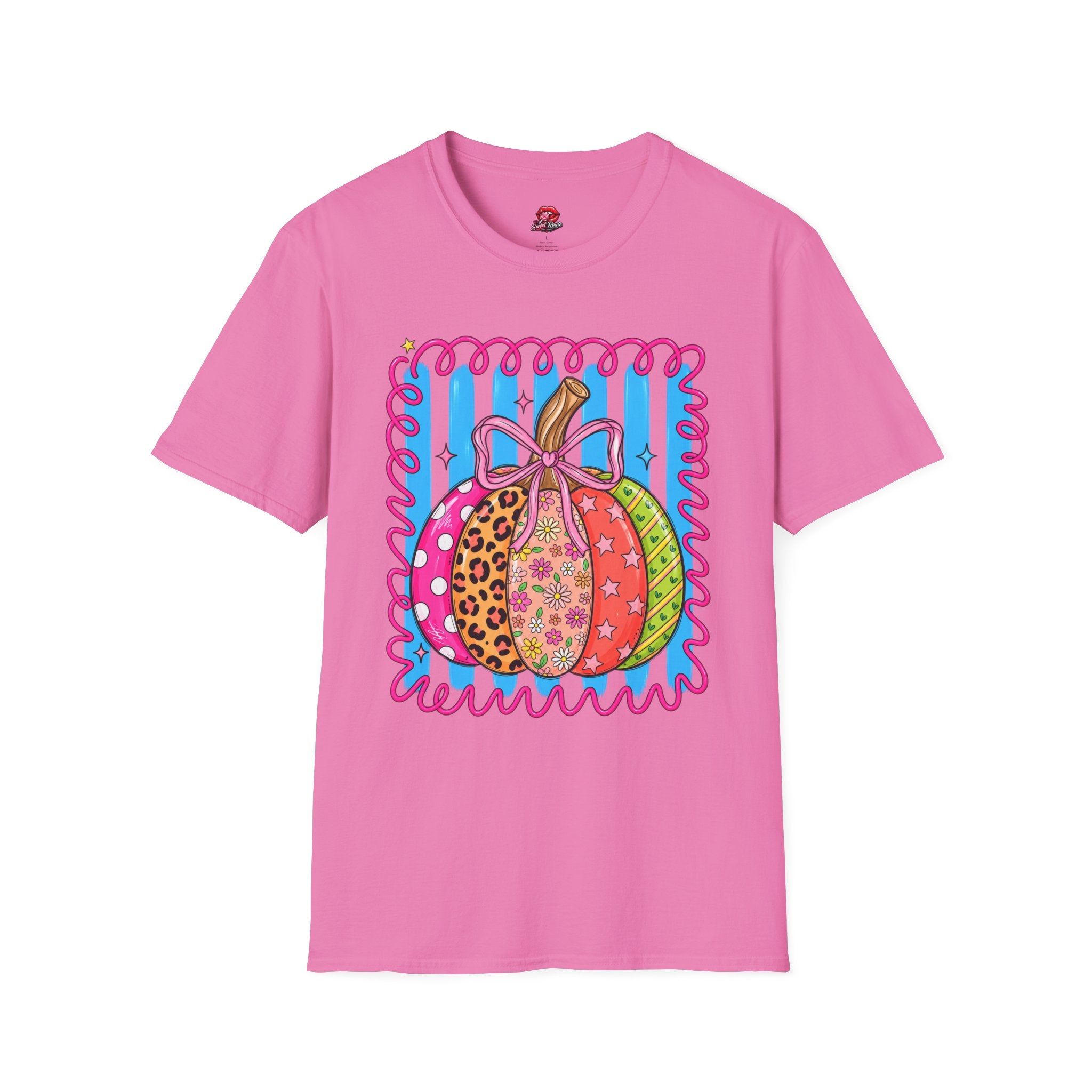 Colorful Patterned Pumpkin T-Shirt