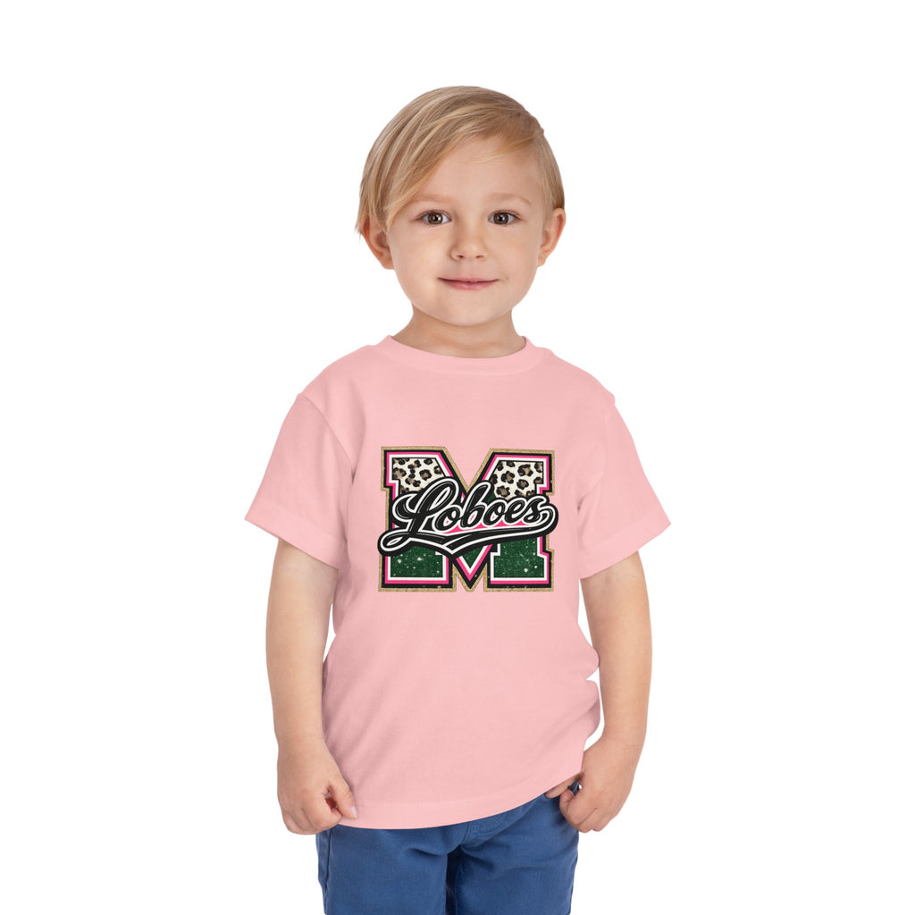 Loboes Leopard M Letter Toddler Tee