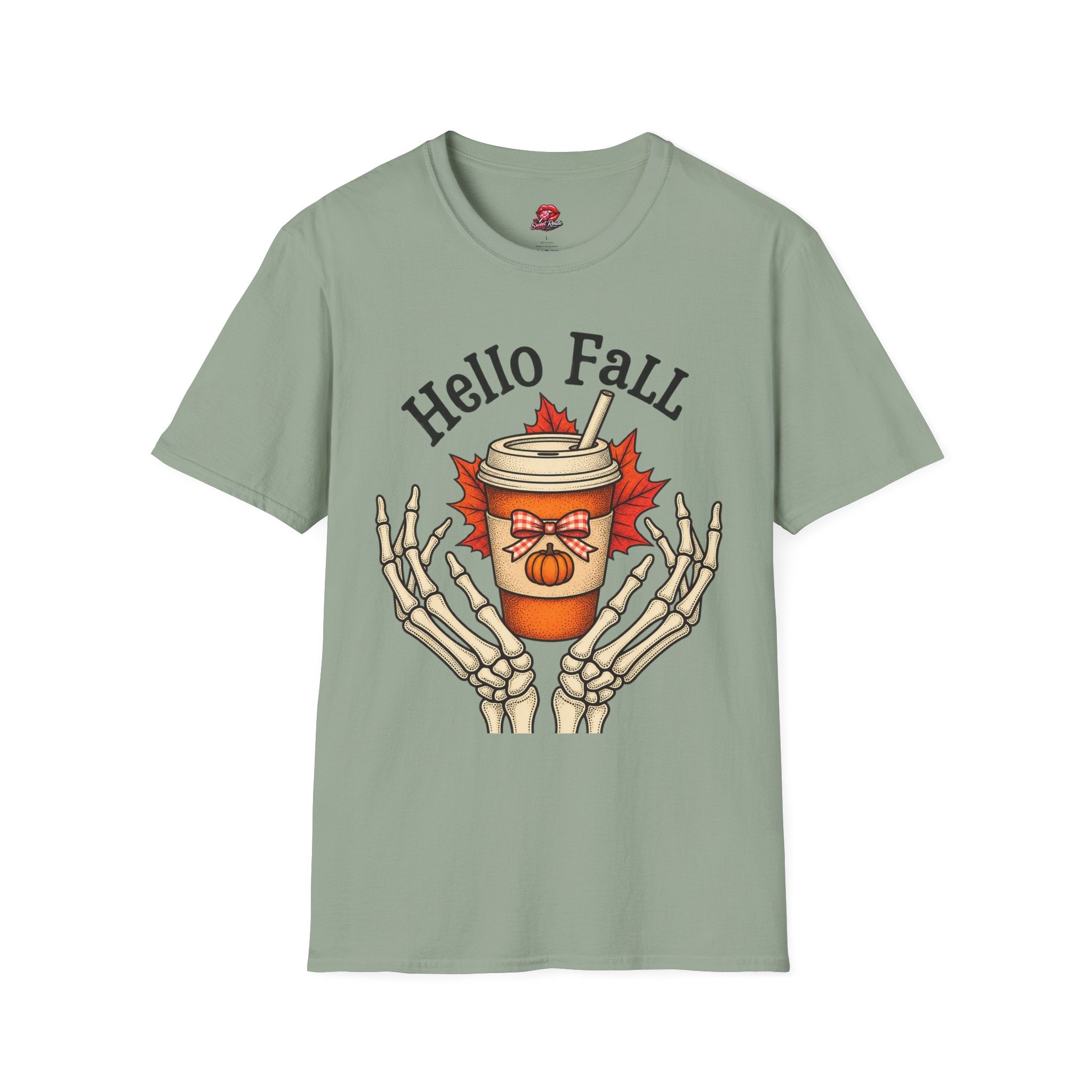Hello Fall Pumpkin Spice Coffee Tee