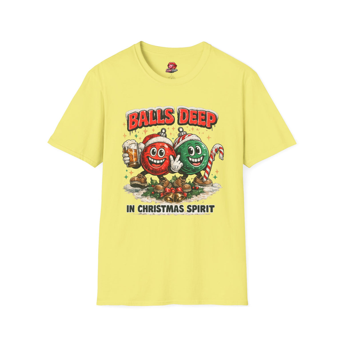 Balls Deep Christmas Ornaments T-Shirt