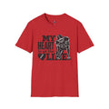 My Heart Is on the Line Football  Tee