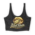 The Sweet Route Gold Logo Sports Bra