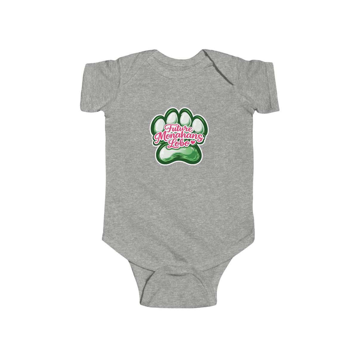 Future Lobo Paw Print Baby Onesie