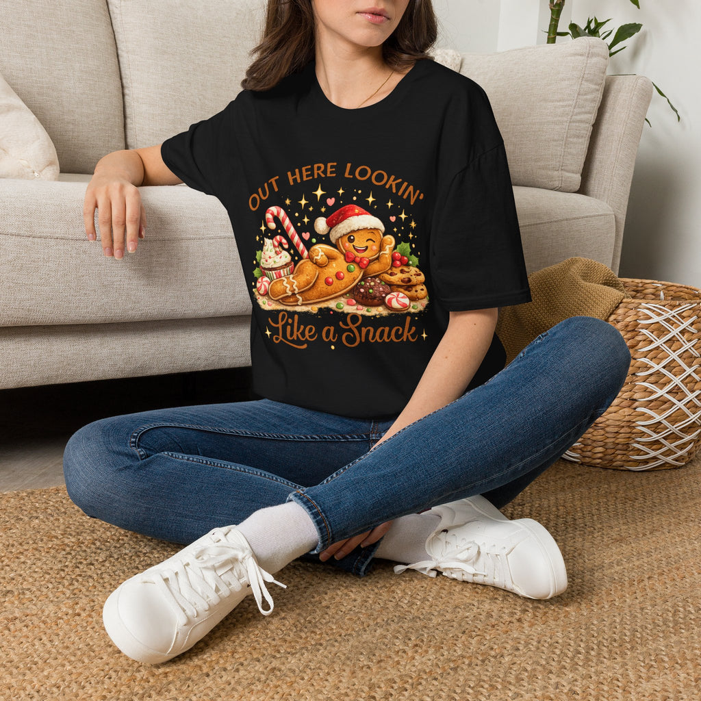 Gingerbread Cookie Santa Hat T-Shirt