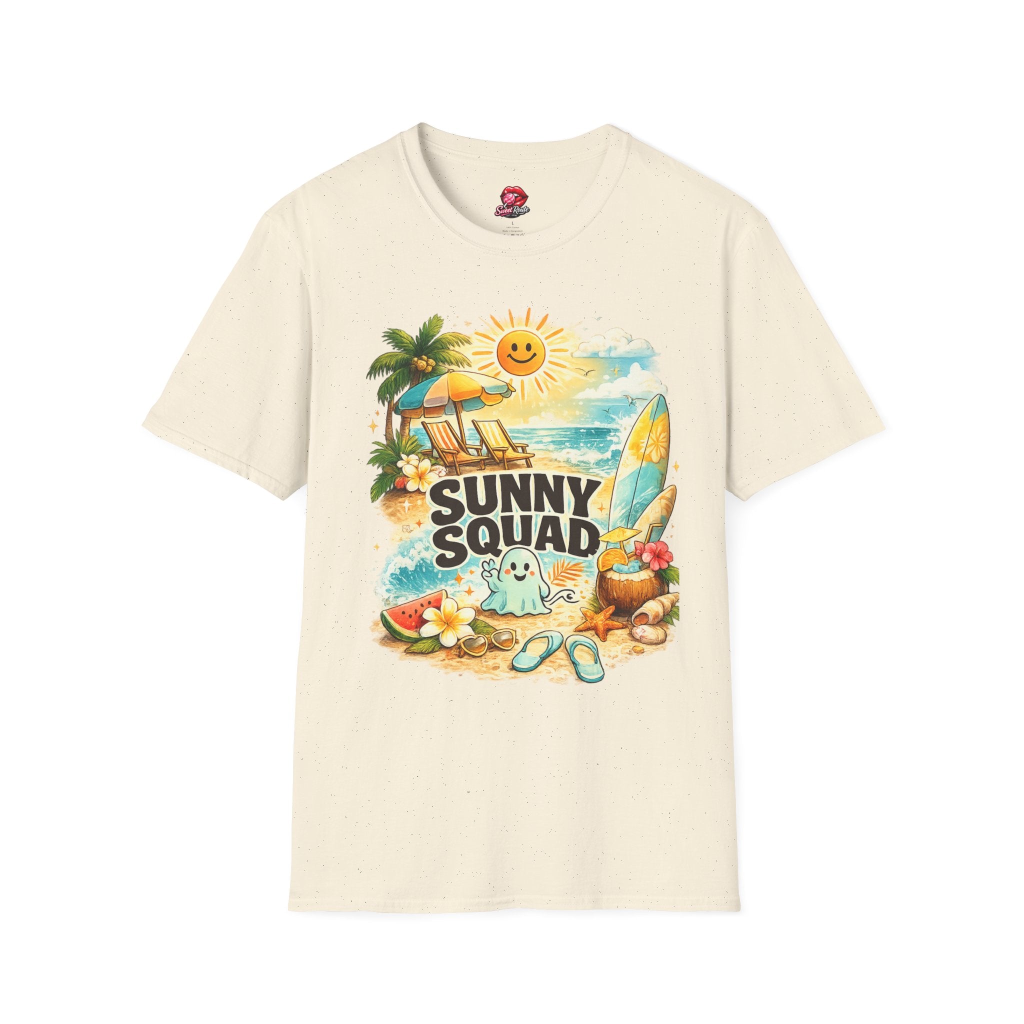 Sunny Squad beach scene T-Shirt