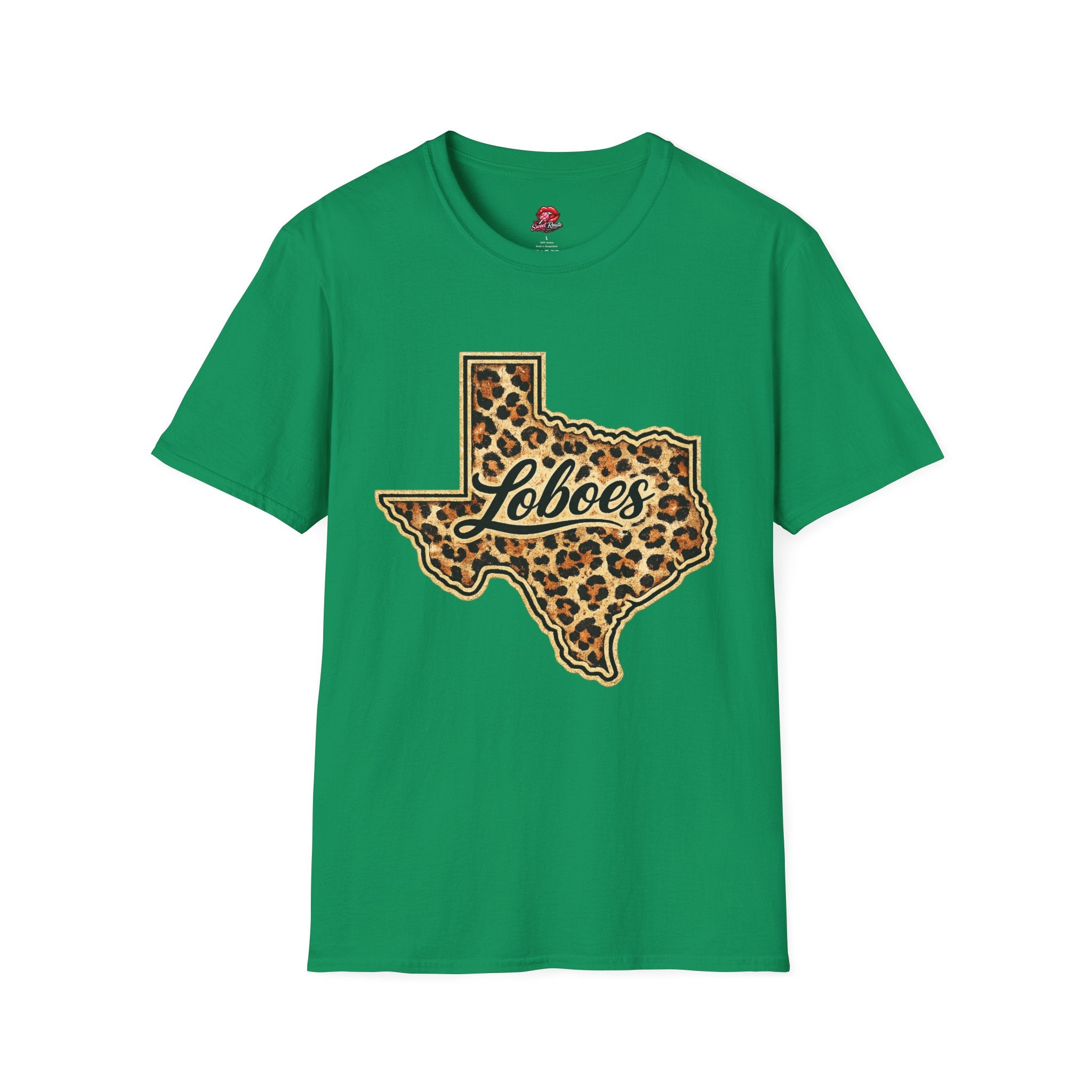 Texas Leopard Print 'Loboes' T-Shirt