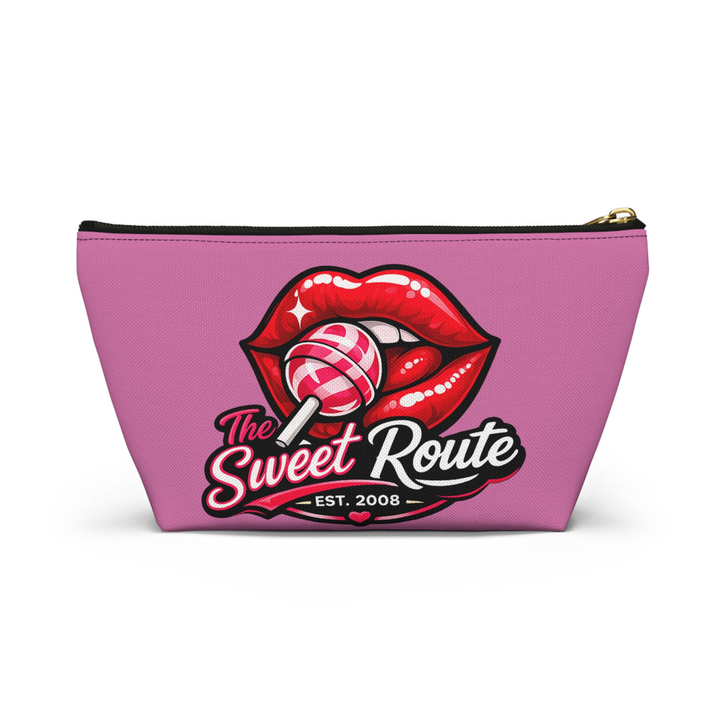 Sweet Route Pink Logo Accessory Pouch