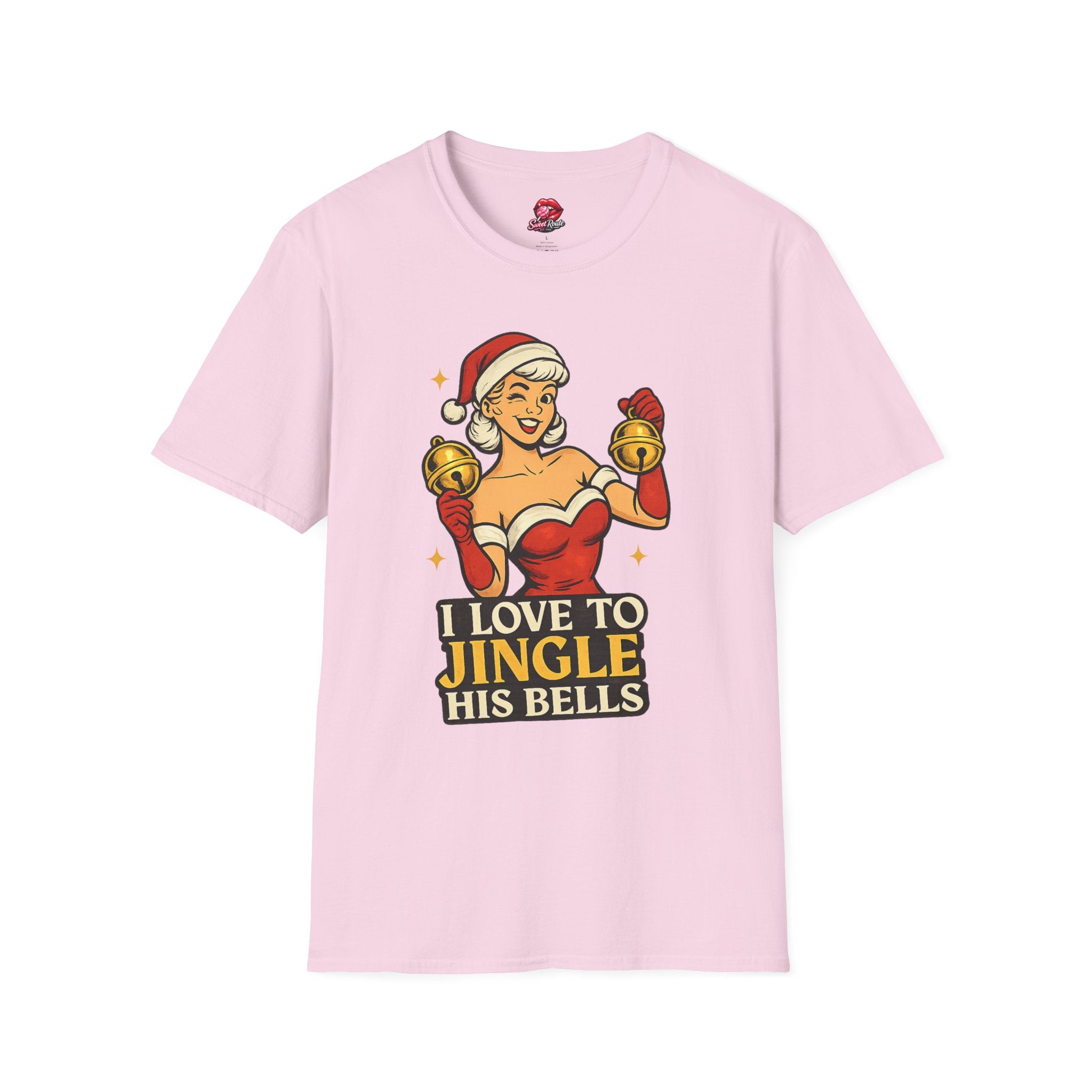 I Love to Jingle His Bells Funny Christmas Tee