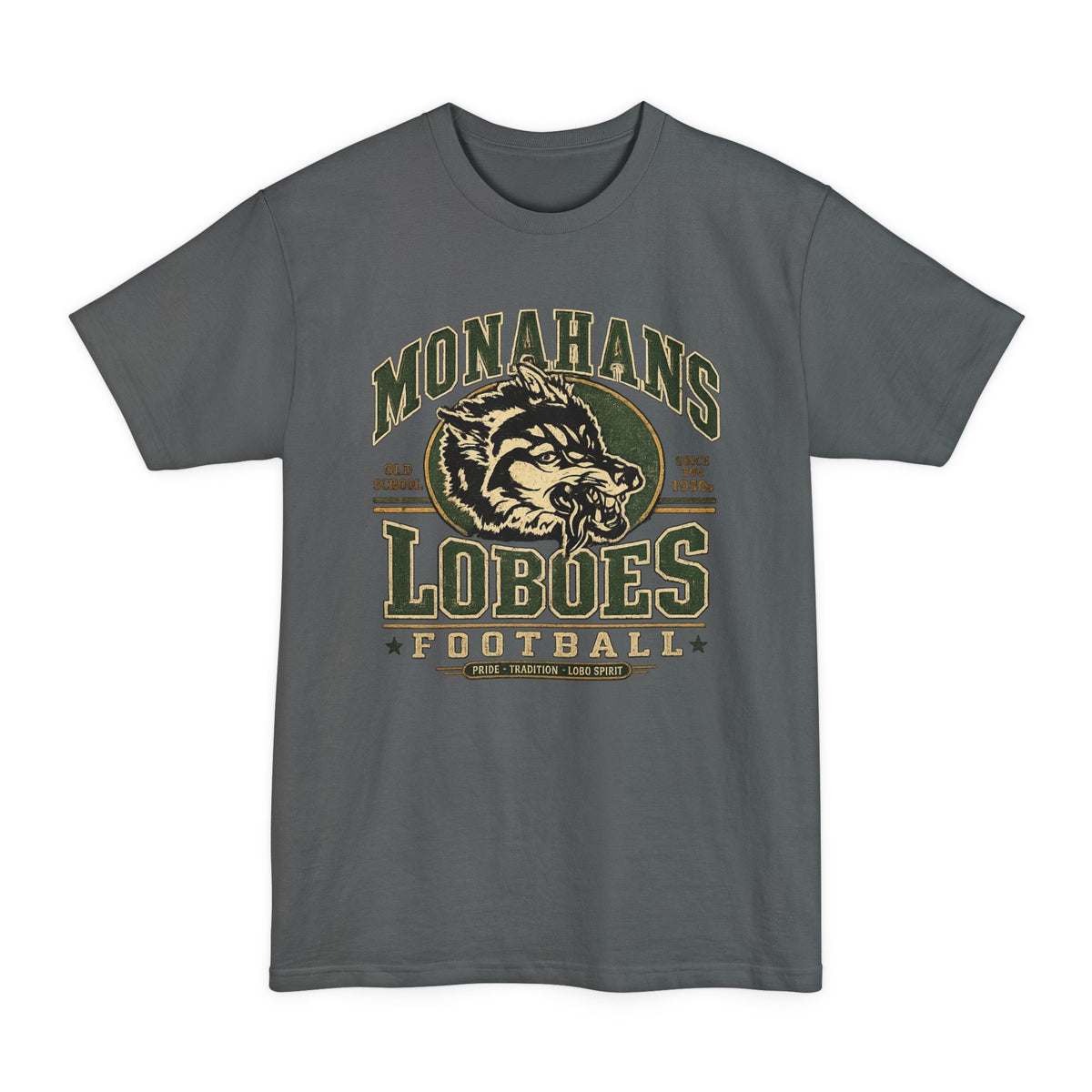 Monahans Loboes Football  Tall T-Shirt