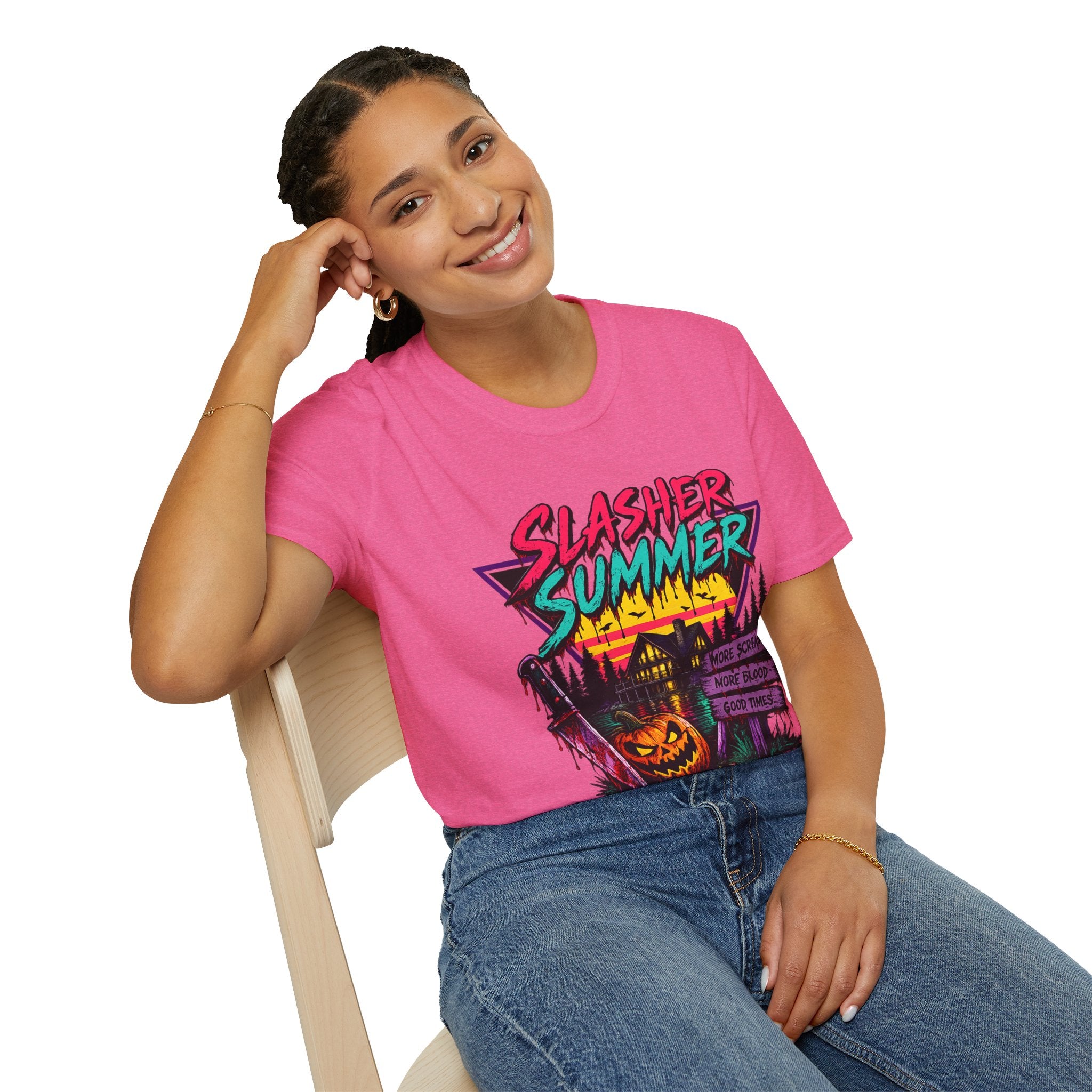Slasher Summer Retro Horror Graphic Tee