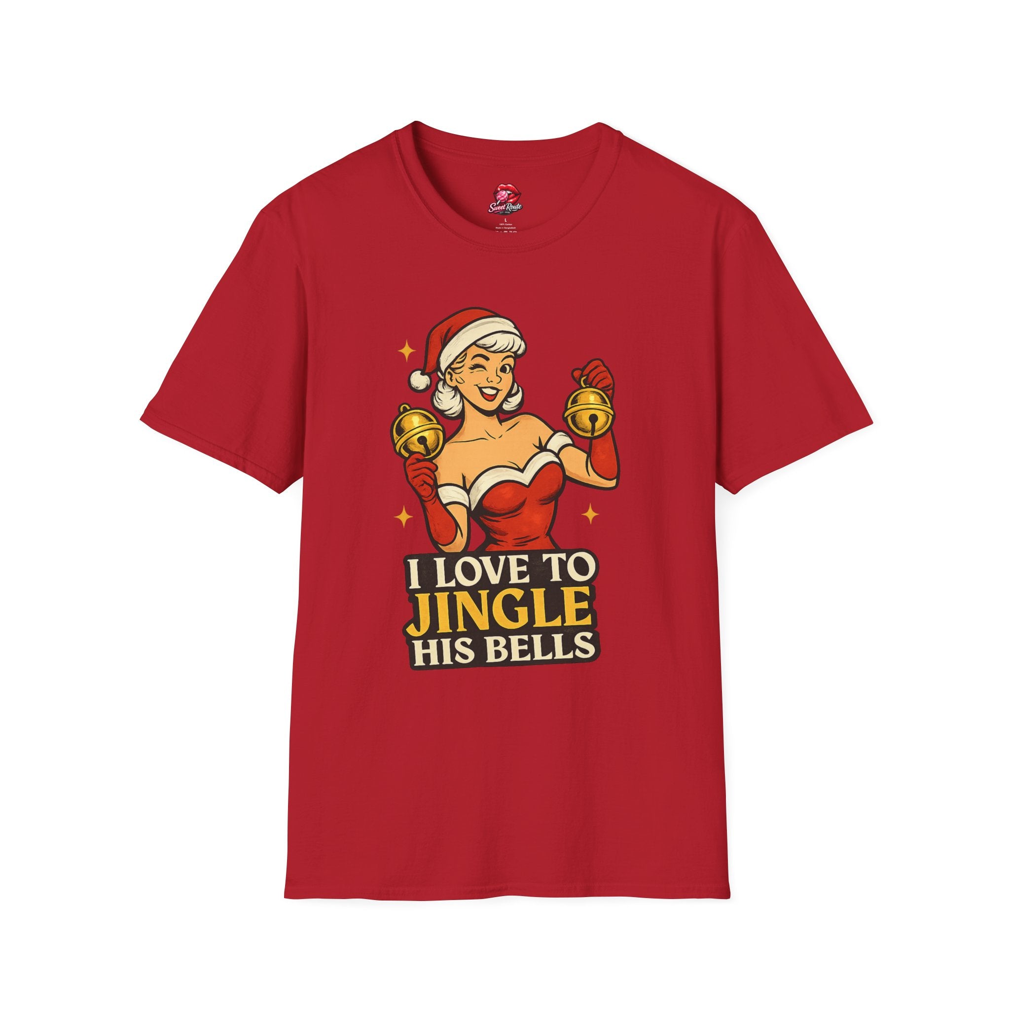 I Love to Jingle His Bells Funny Christmas Tee