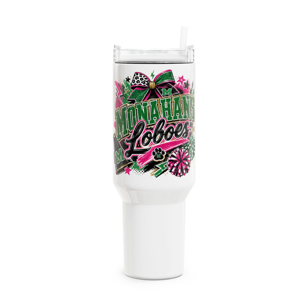 40oz Custom Monahans Loboes Cheer Tumbler