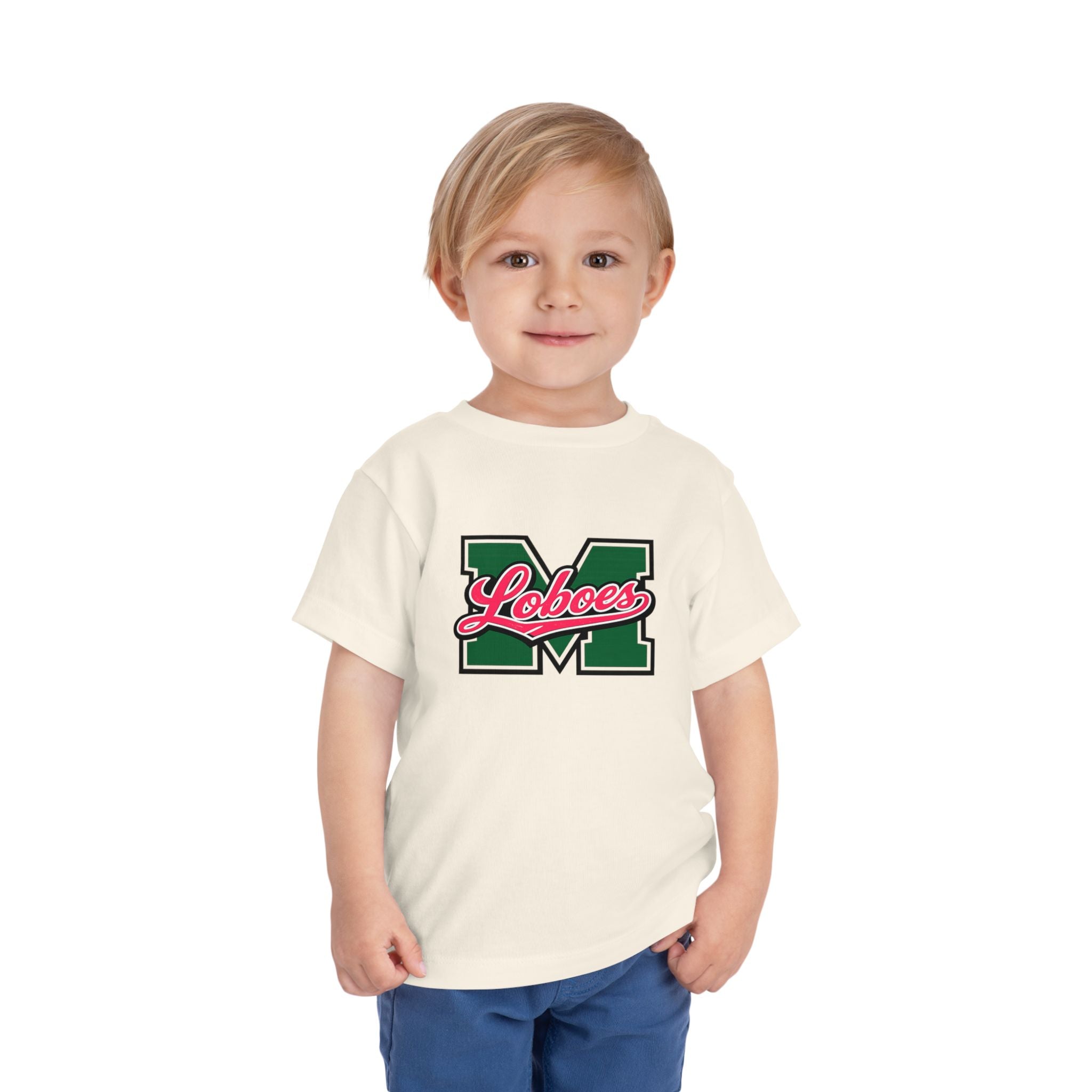 Toddler Tee Green 'M' Loboes School Spirit Shirt