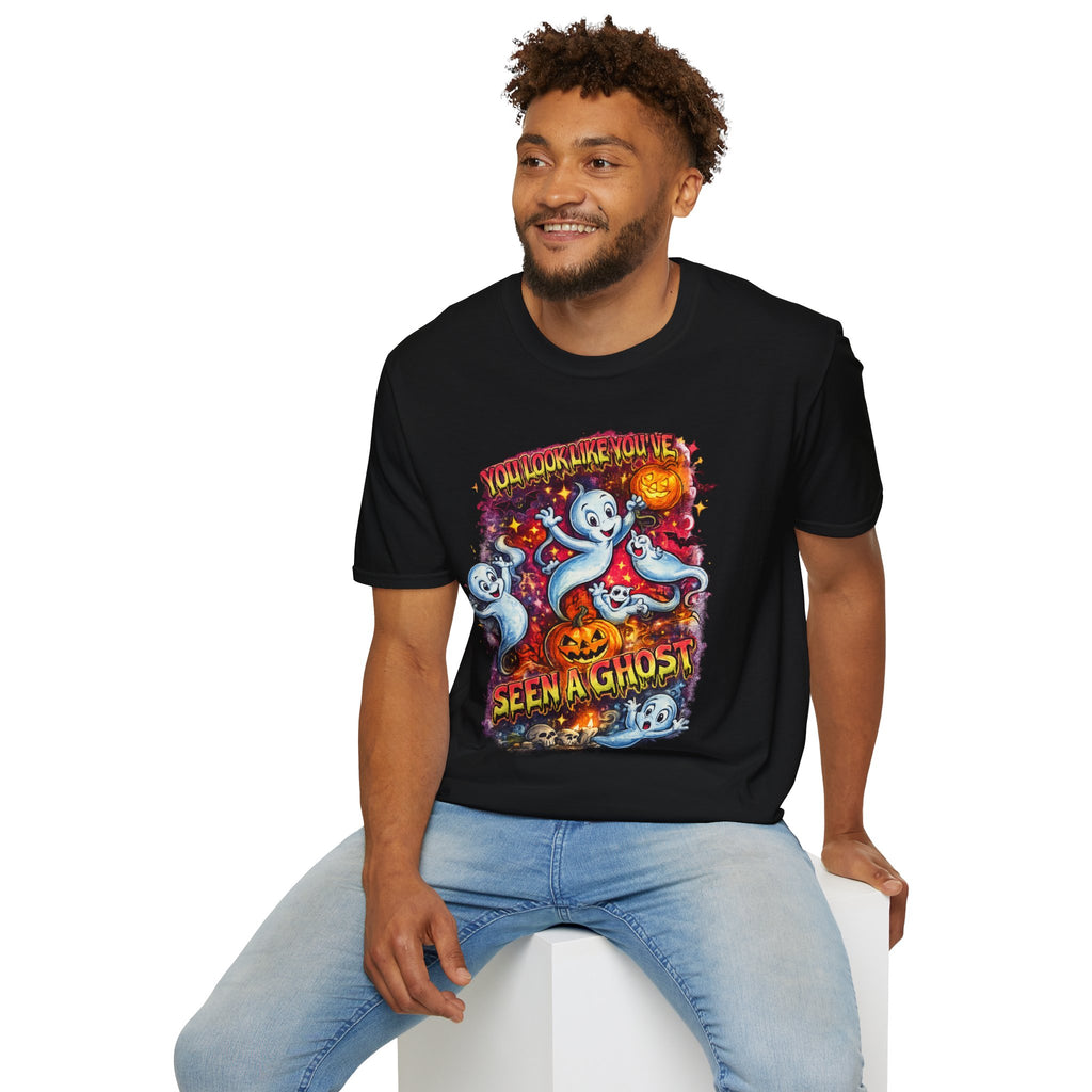 You Look Like You’ve Seen a Ghost Shirt | Funny Ghost Halloween T-Shirt | Retro Vintage Spooky Graphic Tee | Cute Halloween Fall Shirt