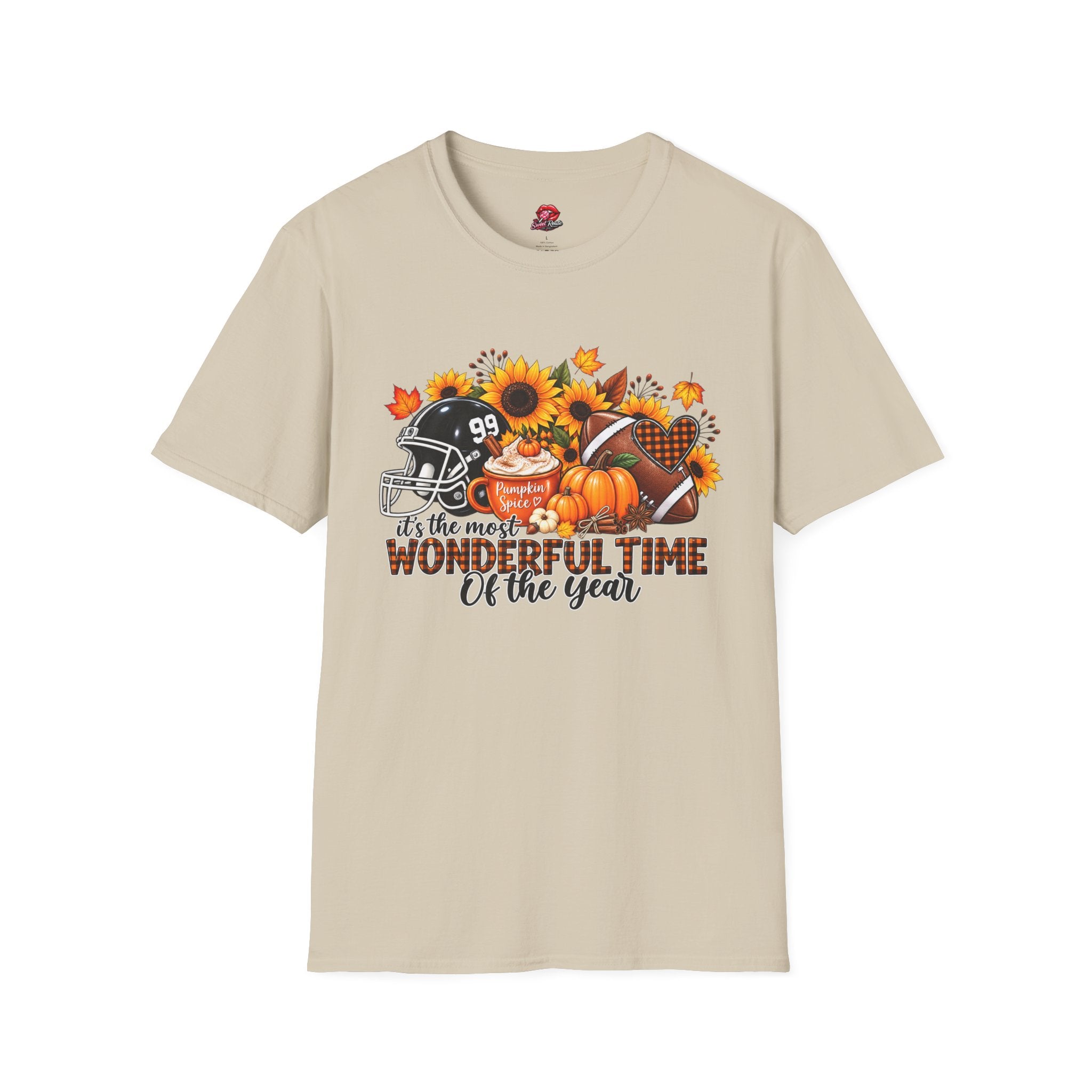 It's the Most Wonderful Time of the Year Pumpkin Spice Football Tee