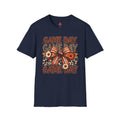 Floral Football Bow Game Day Tee