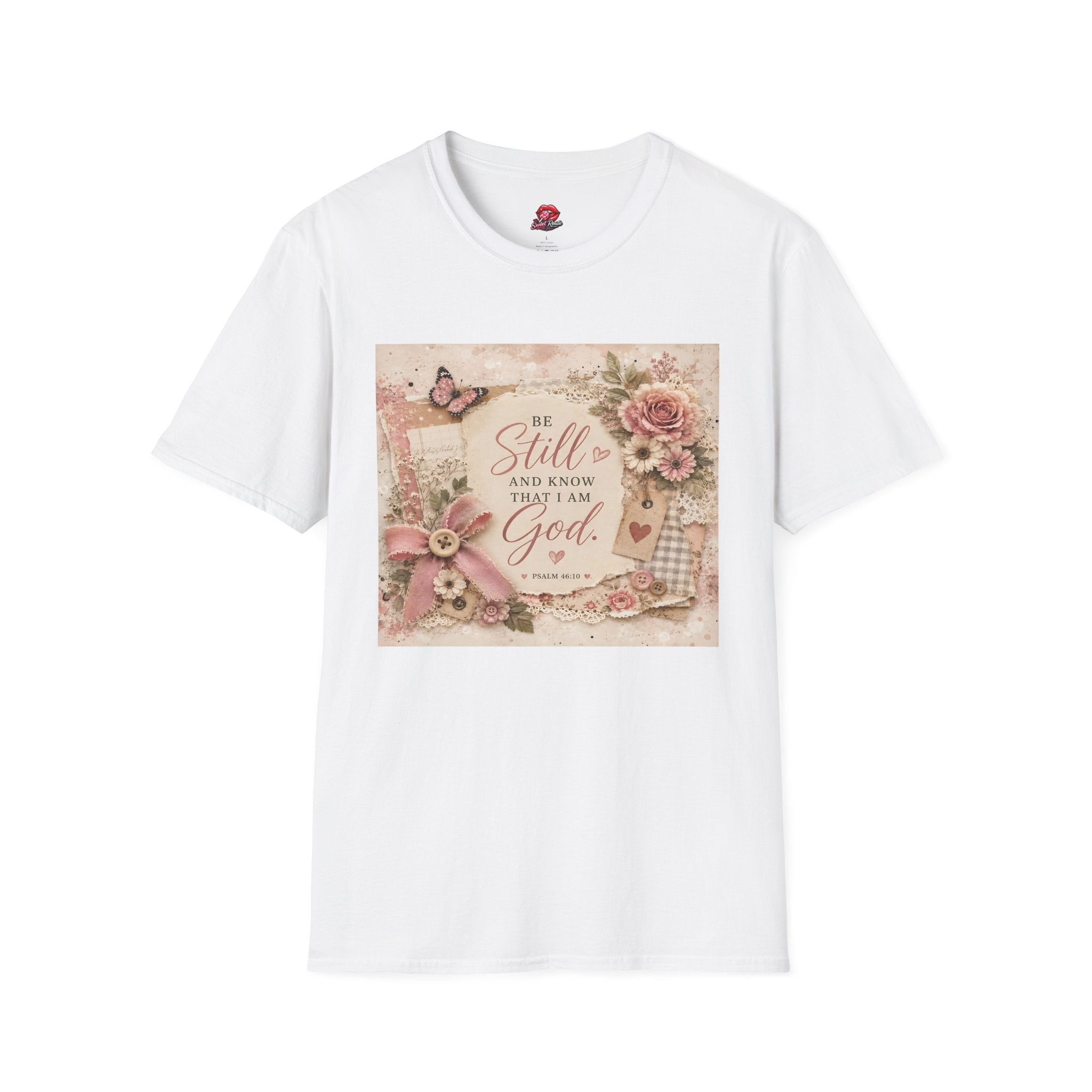 Be Still and Know That I Am God Floral Tee