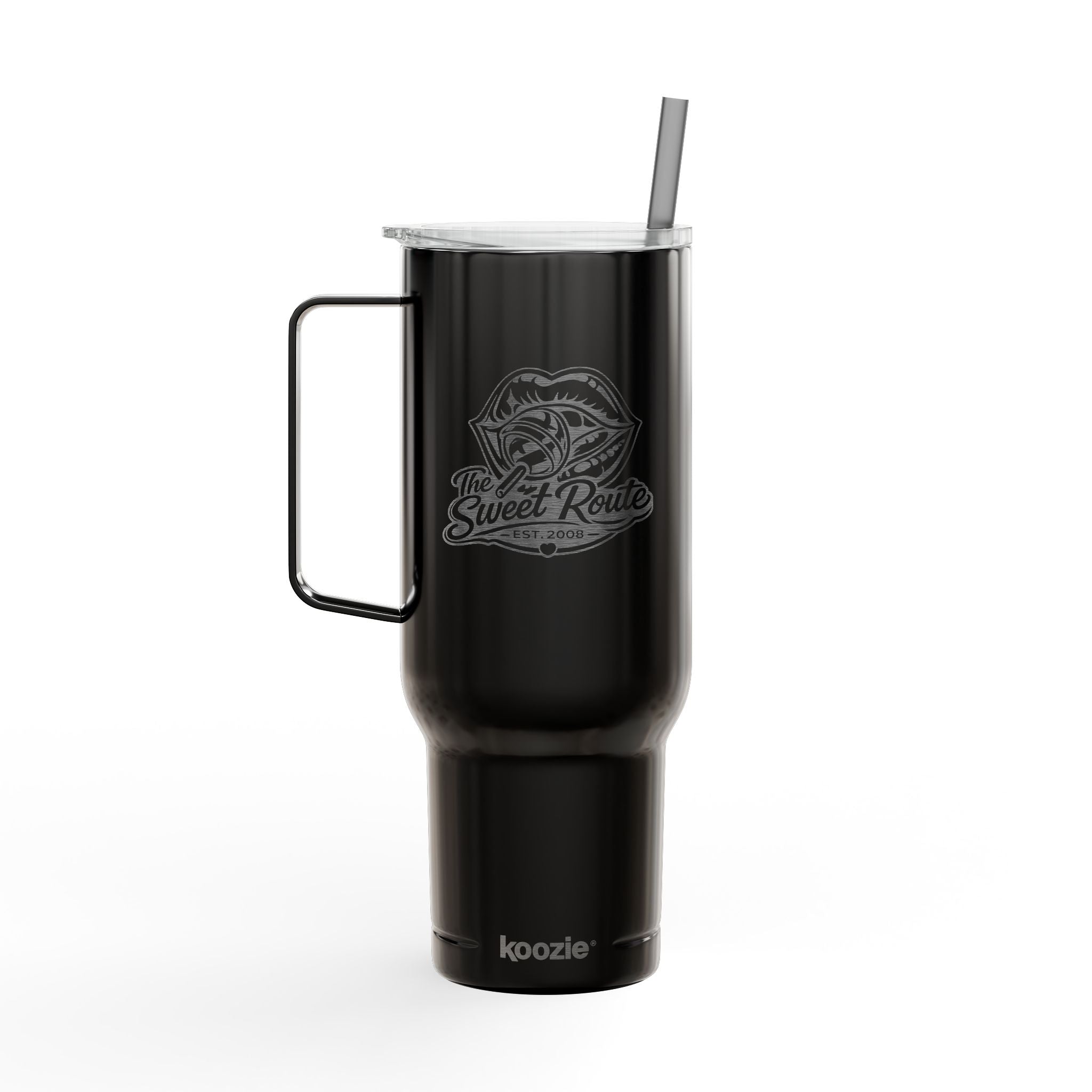 Sweet Route Insulated Tumbler with Lid, 40oz