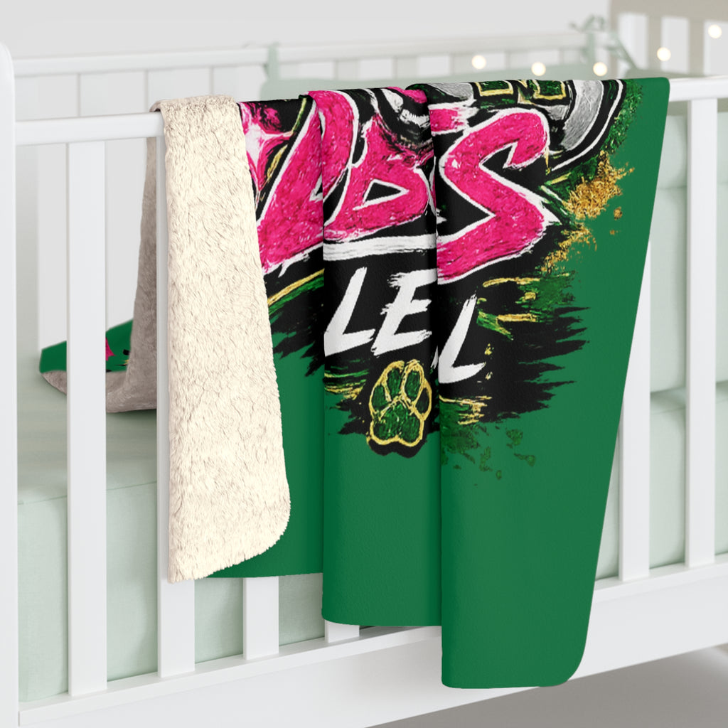 Monahans Loboes Volleyball Sherpa Blanket