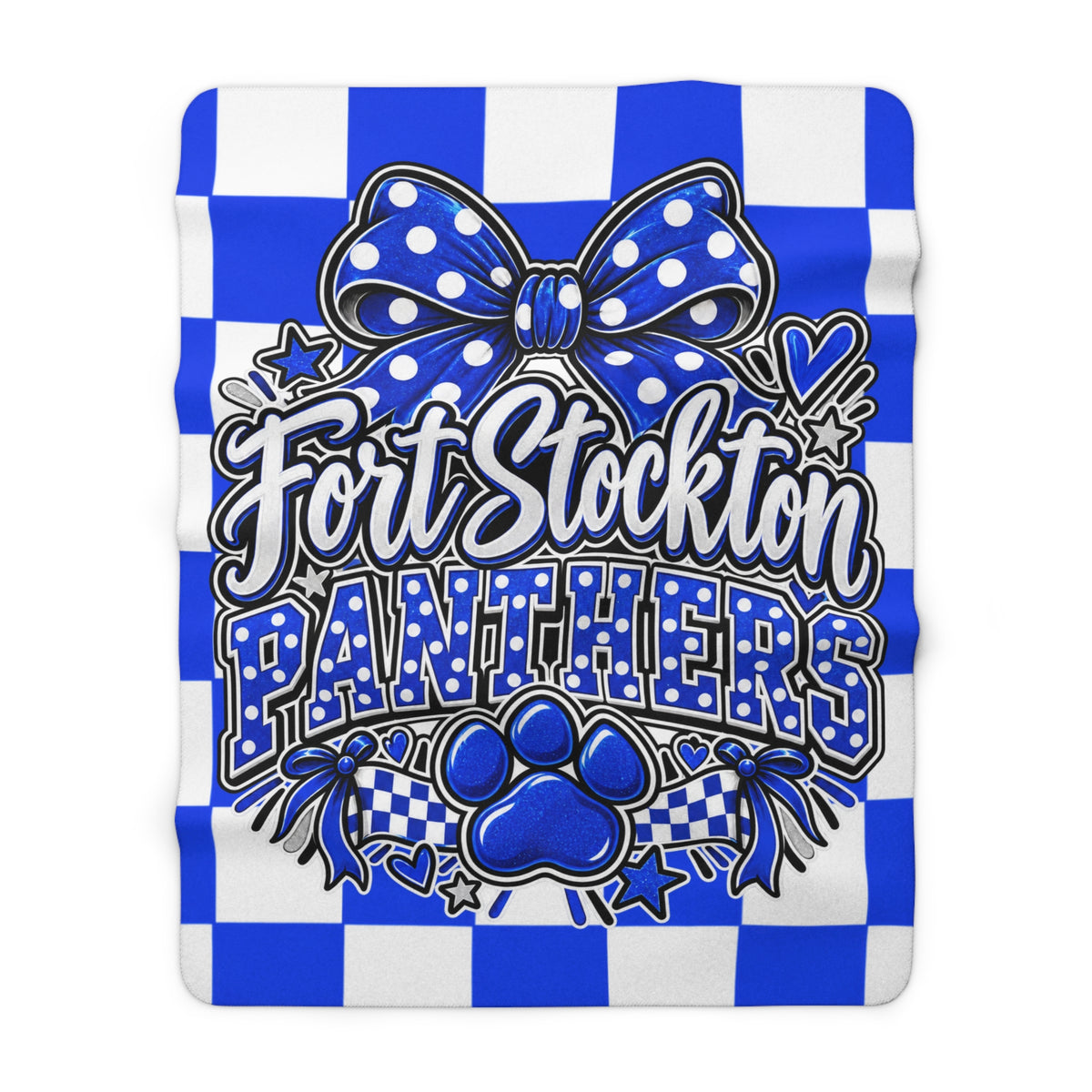 Fort Stockton Panthers Sherpa Fleece Blanket