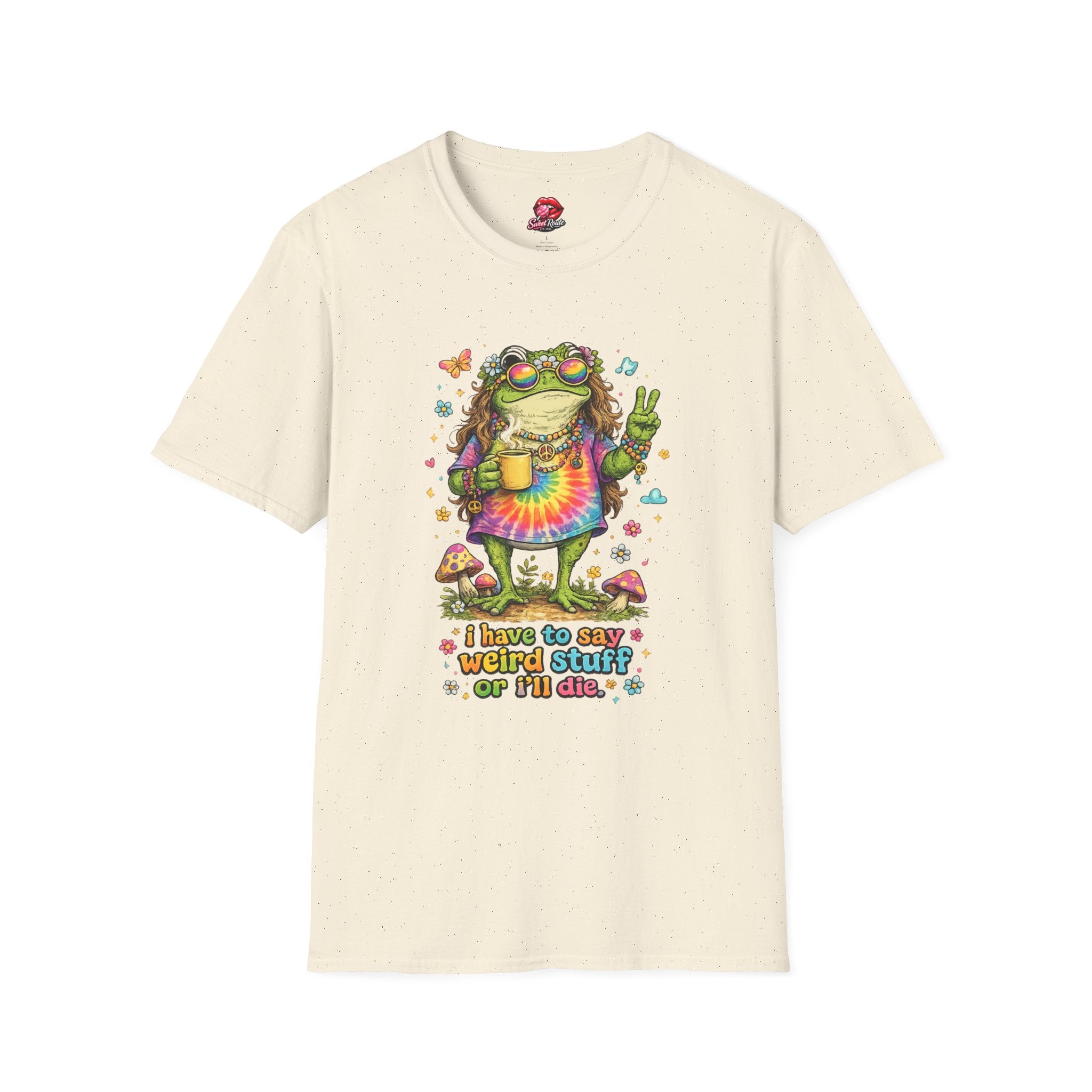 Hippie Frog Peace Sign T-Shirt