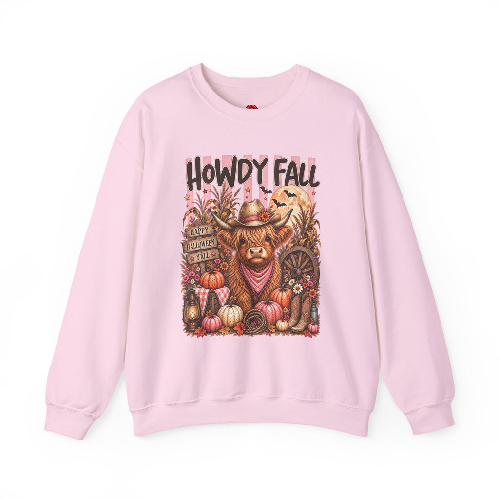 Western Autumn Cowgirl Pumpkin Crewneck