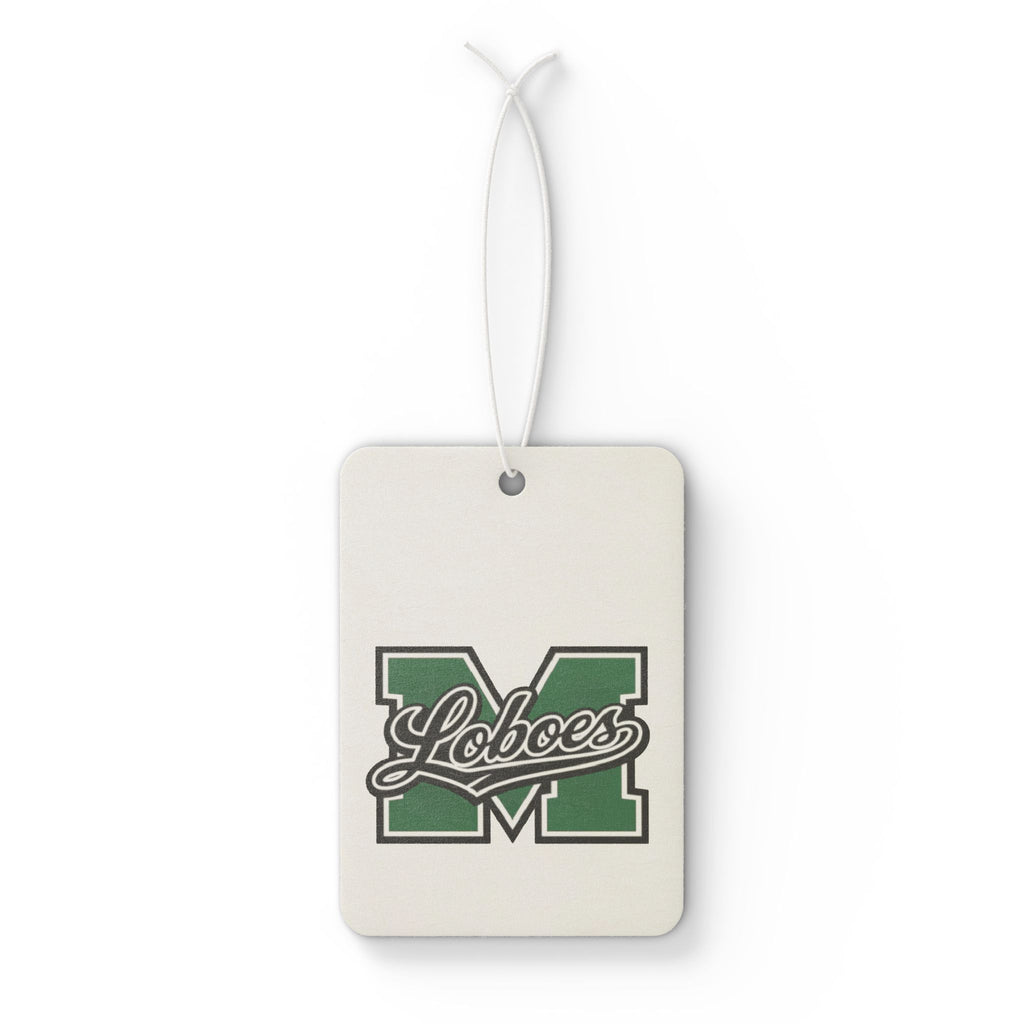 Loboes M Green 'M' Car Air Freshener