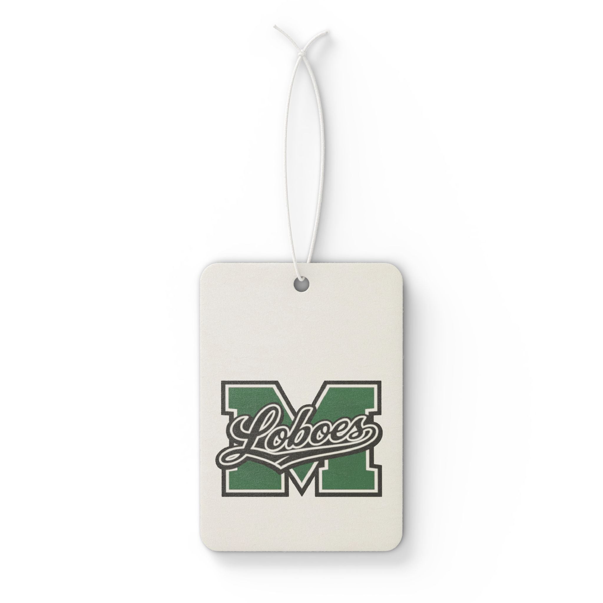 Loboes M Green 'M' Car Air Freshener