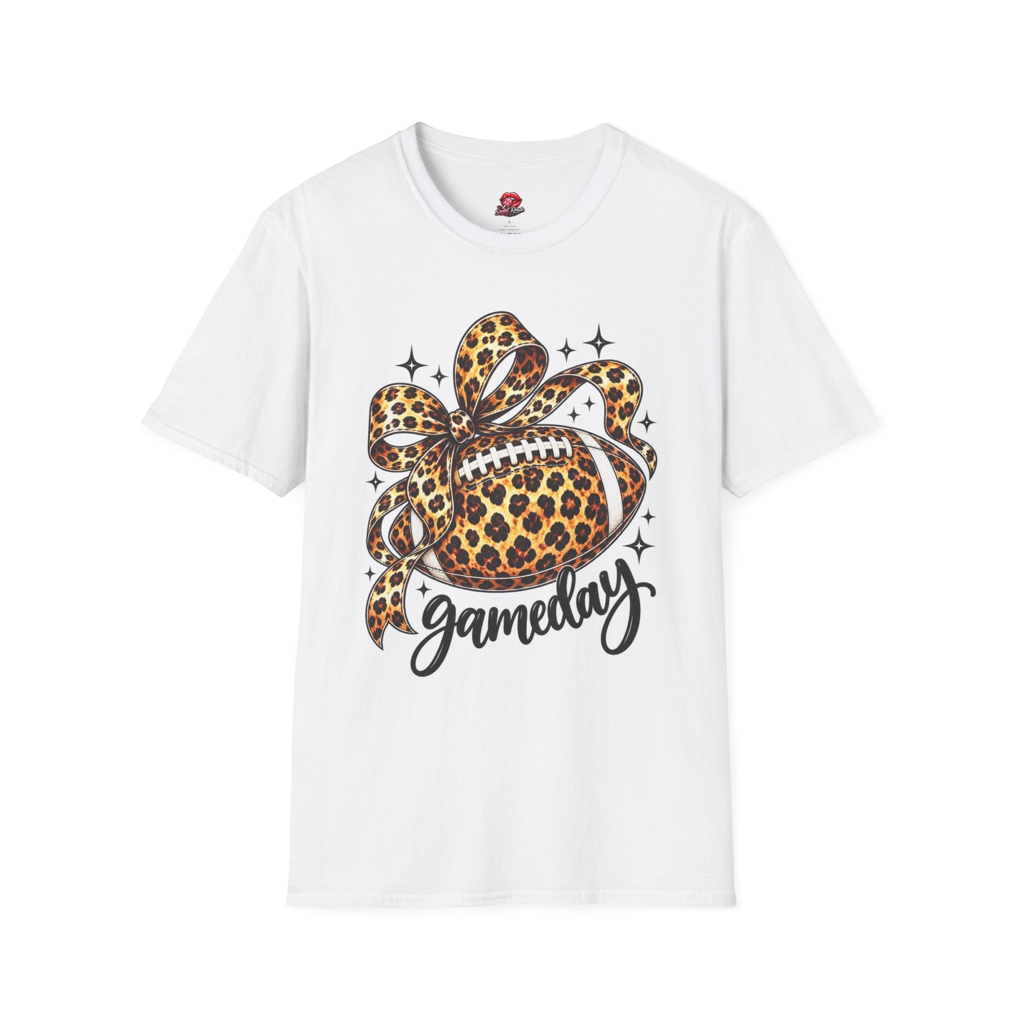 Leopard Print Football Gameday T-Shirt