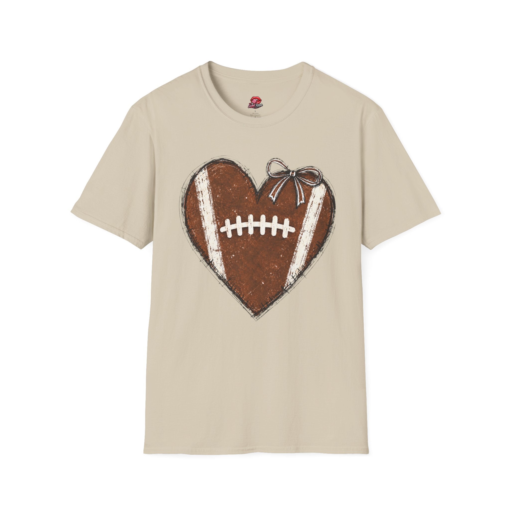 Heart-Shaped Football T-Shirt