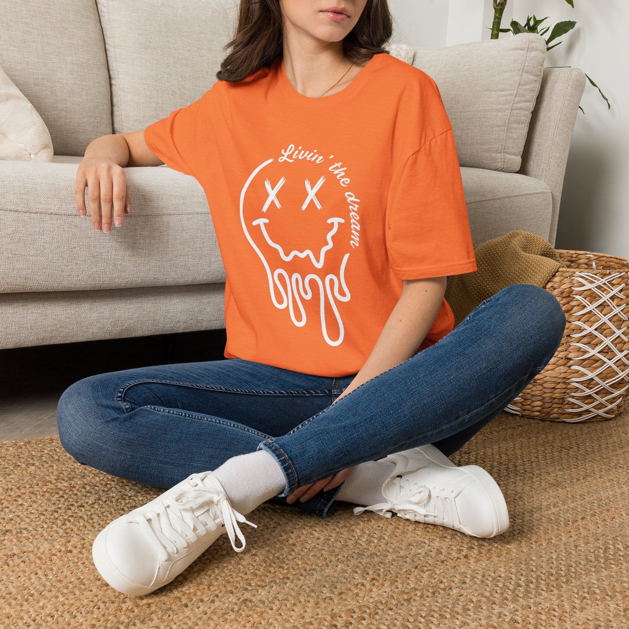 Livin' the Dream Melting Smiley T-Shirt