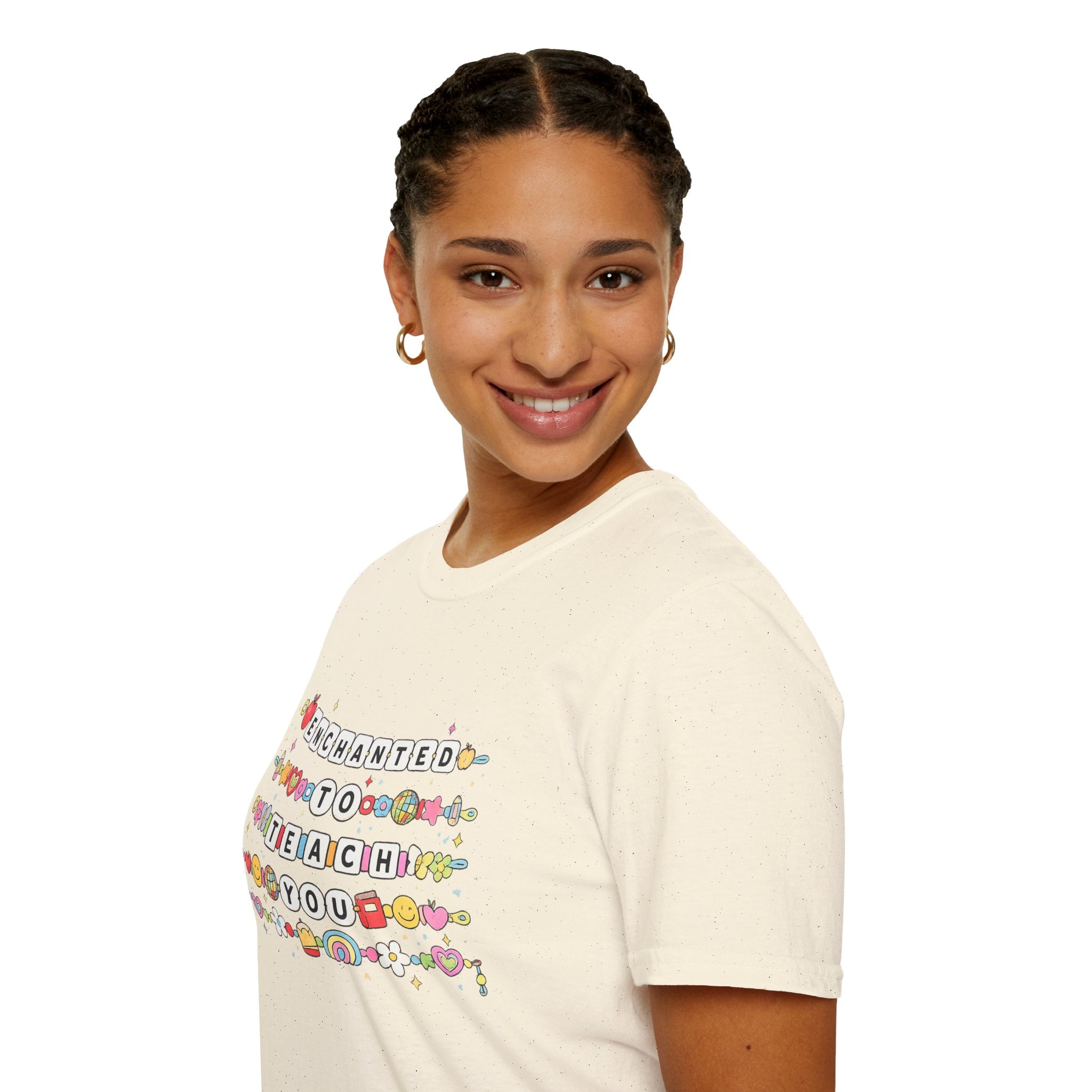 Enchanted to Teach You Teacher T-Shirt | Cute Rainbow Teacher Shirt | Back to School Tee | Teacher Appreciation Gift