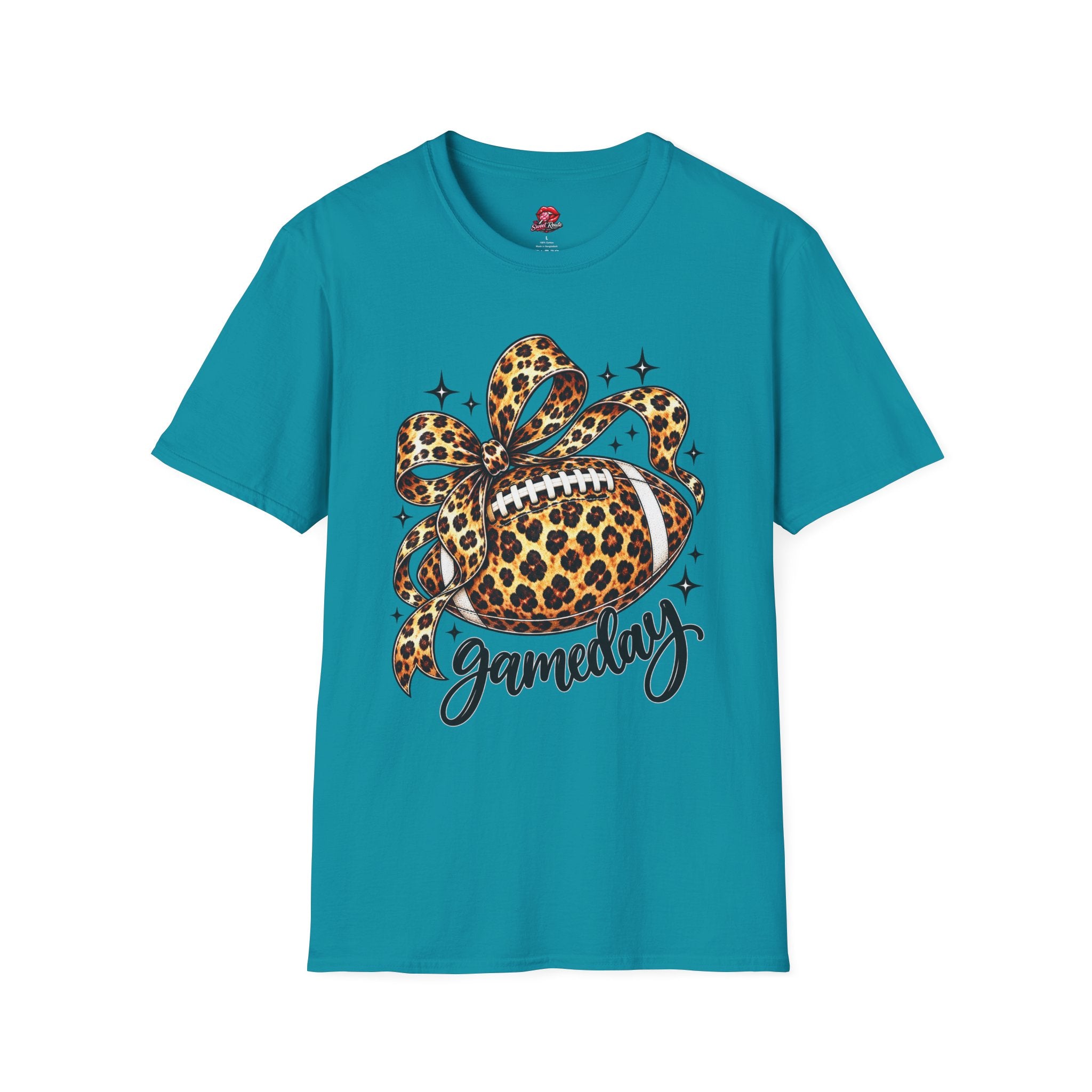 Leopard Print Football Gameday T-Shirt