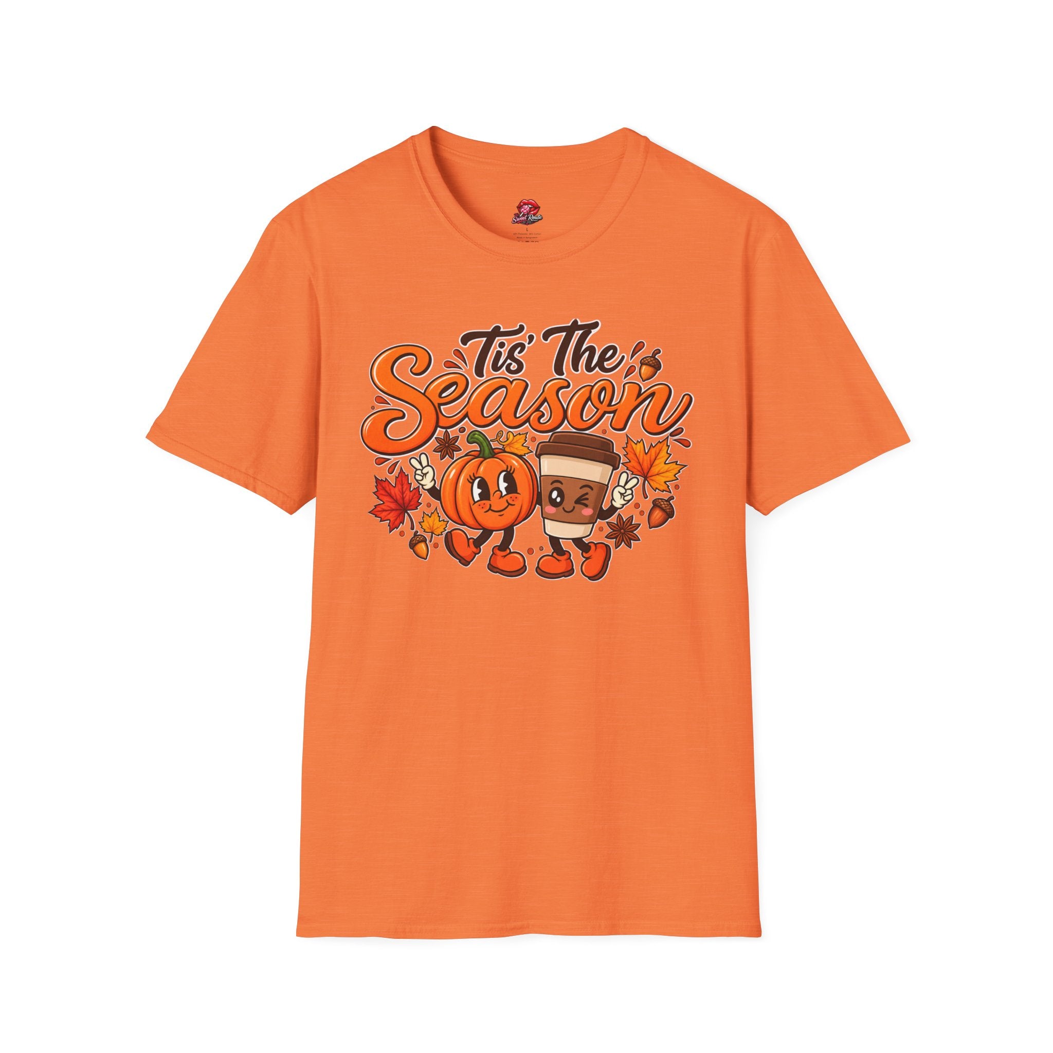 Tis The Season Pumpkin & Coffee Fall Graphic Tee