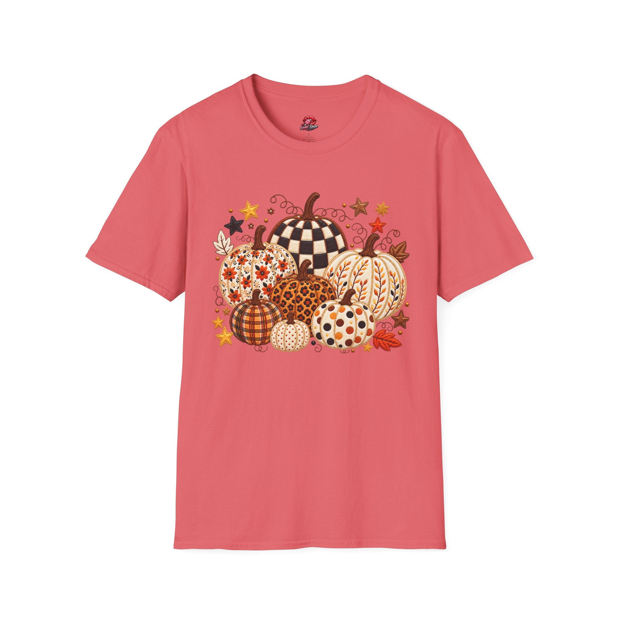 Autumn Patchwork Pumpkins T-Shirt