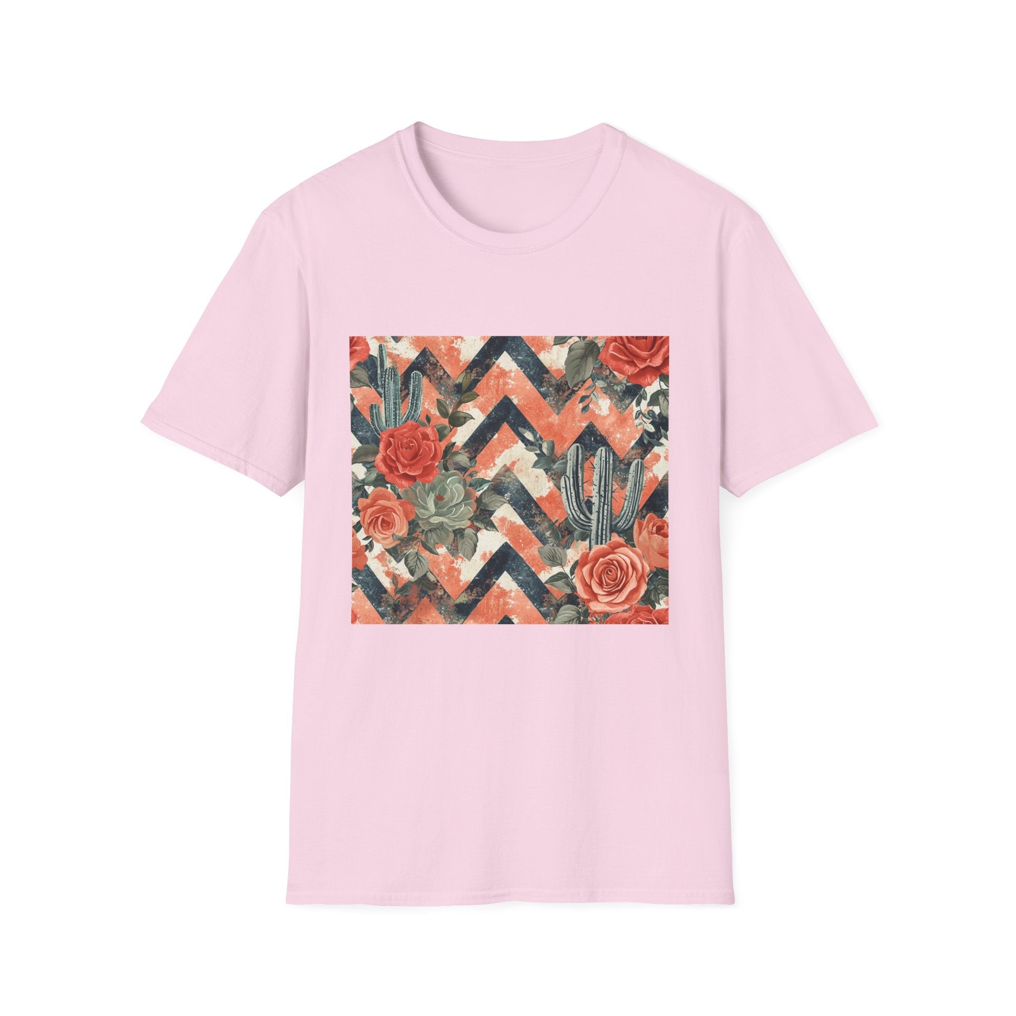 Chevron Cactus Rose T-Shirt