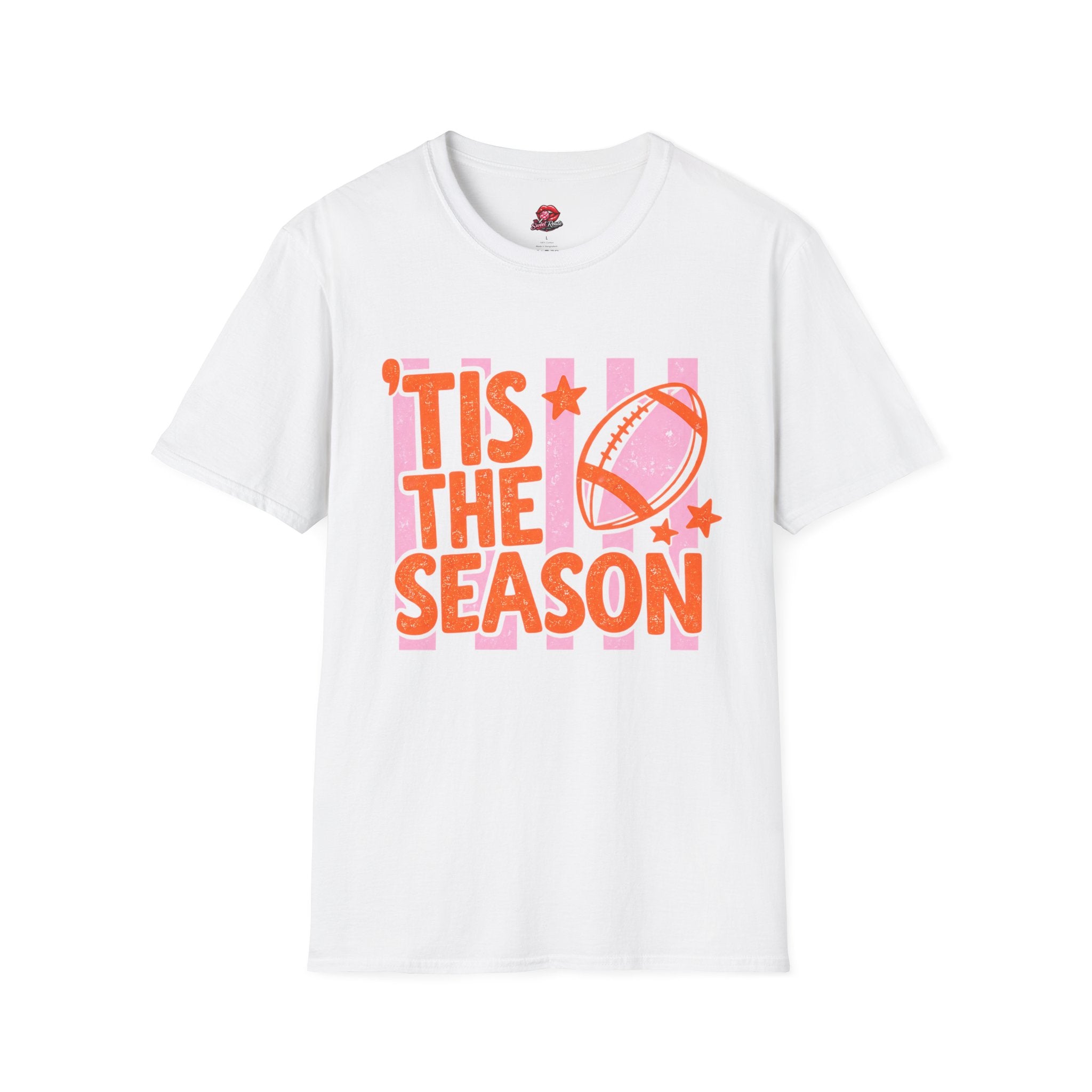 ’Tis The Season Football Tee orange