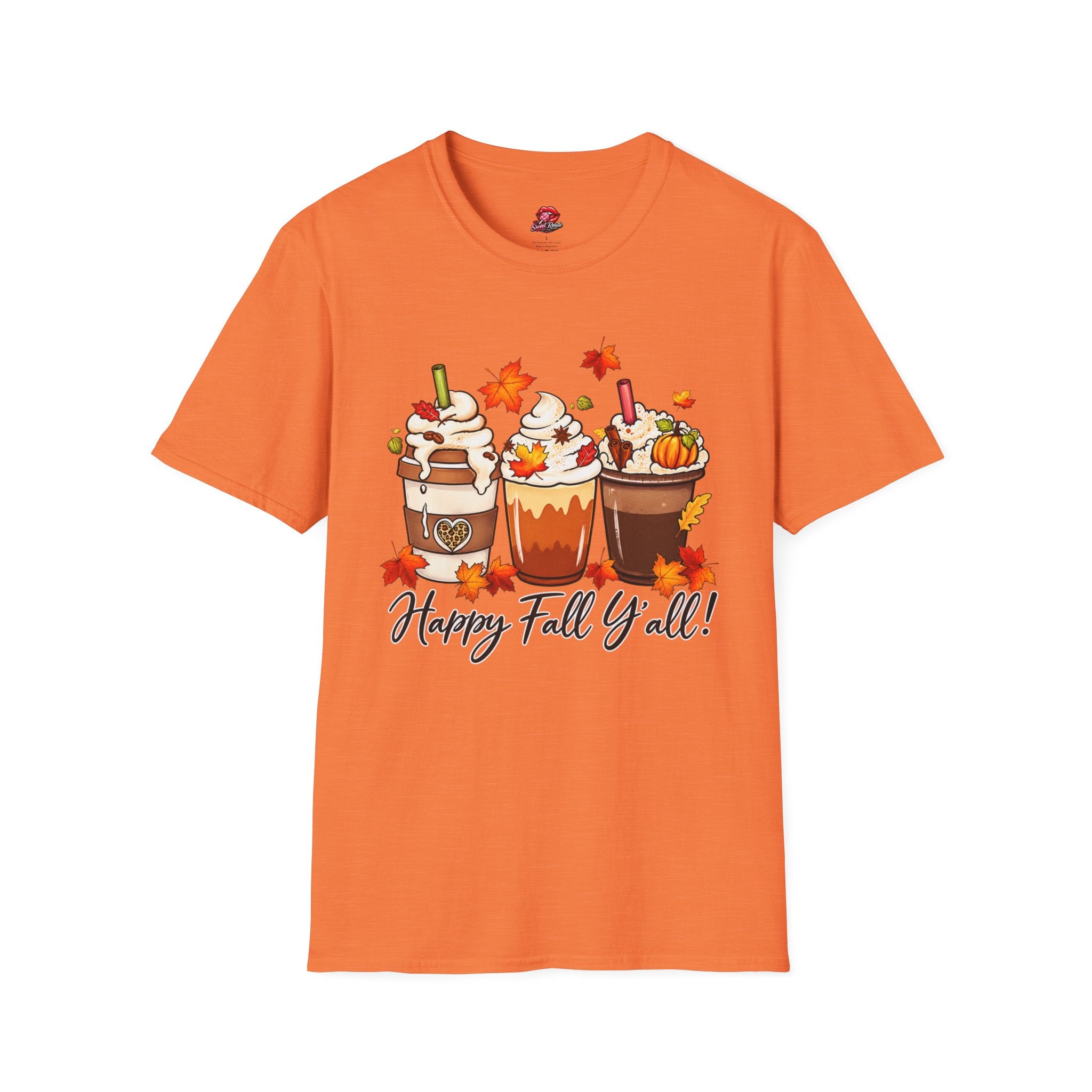 Happy Fall Y'all Pumpkin Spice Latte Tee