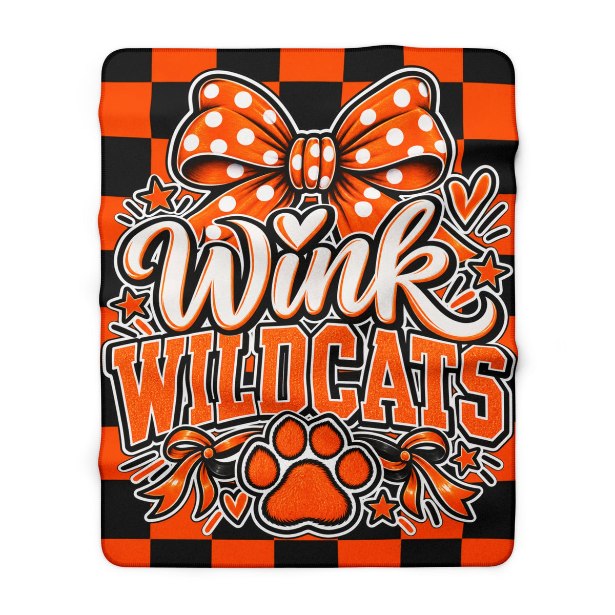 Wink Wildcats Sherpa Blanket