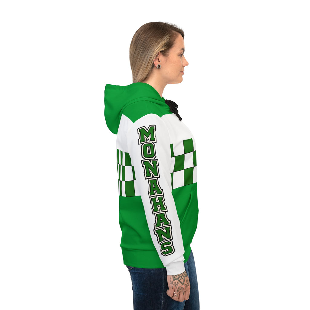 Green Checkered Athletic Hoodie
