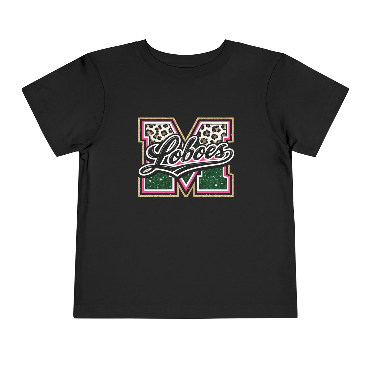 Loboes Leopard M Letter Toddler Tee
