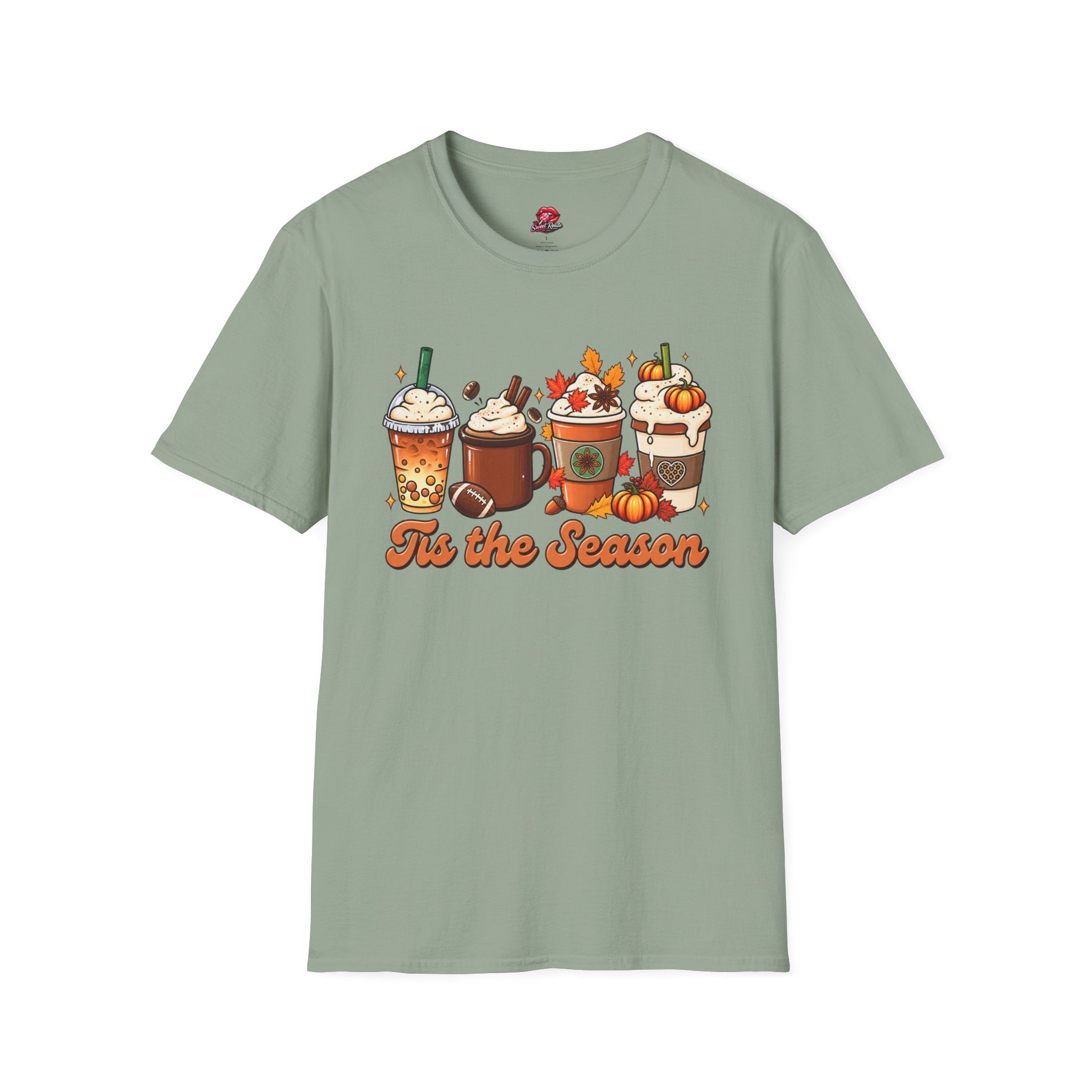 Tis the Season Fall Coffee Football Tee