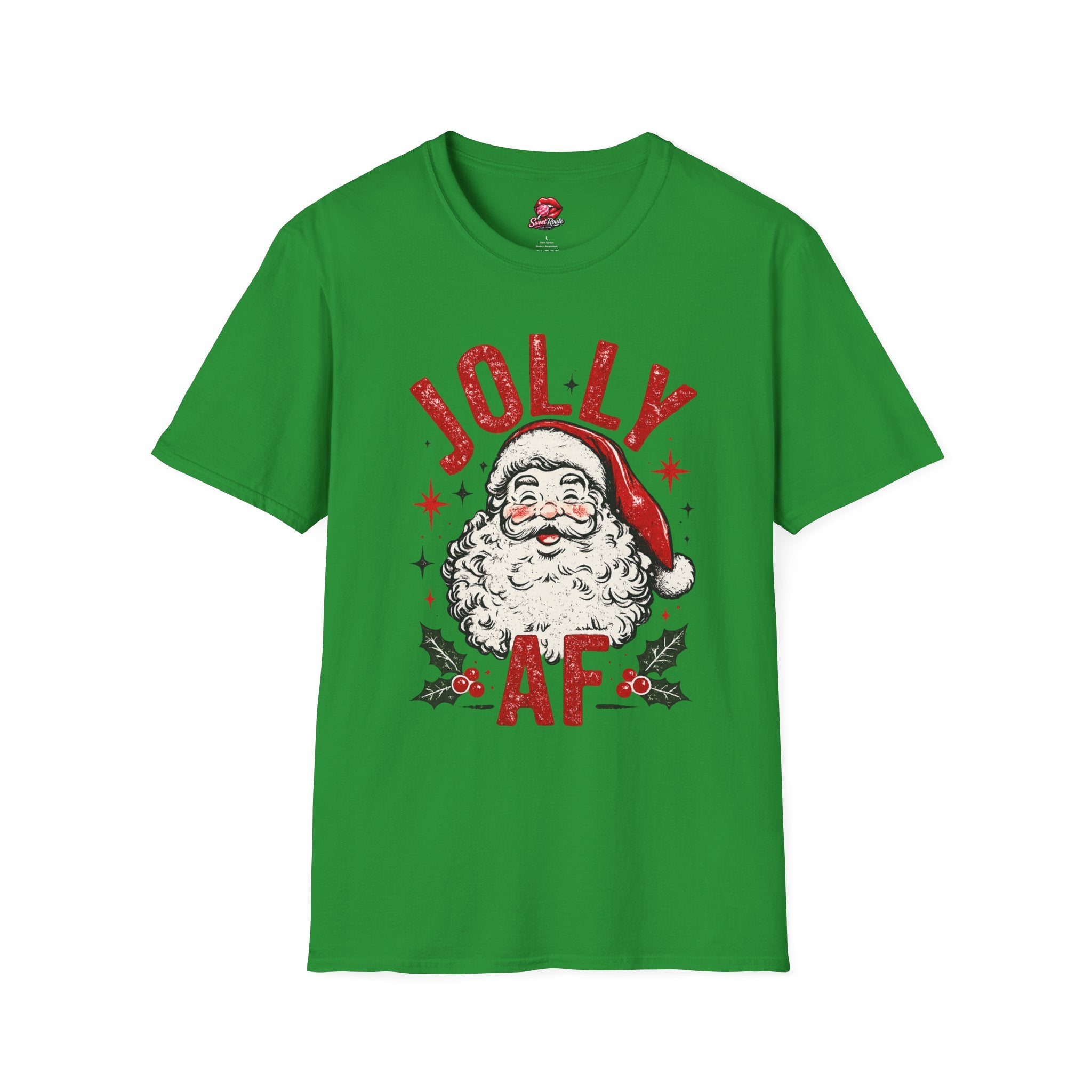 Jolly Santa Face Christmas T-Shirt
