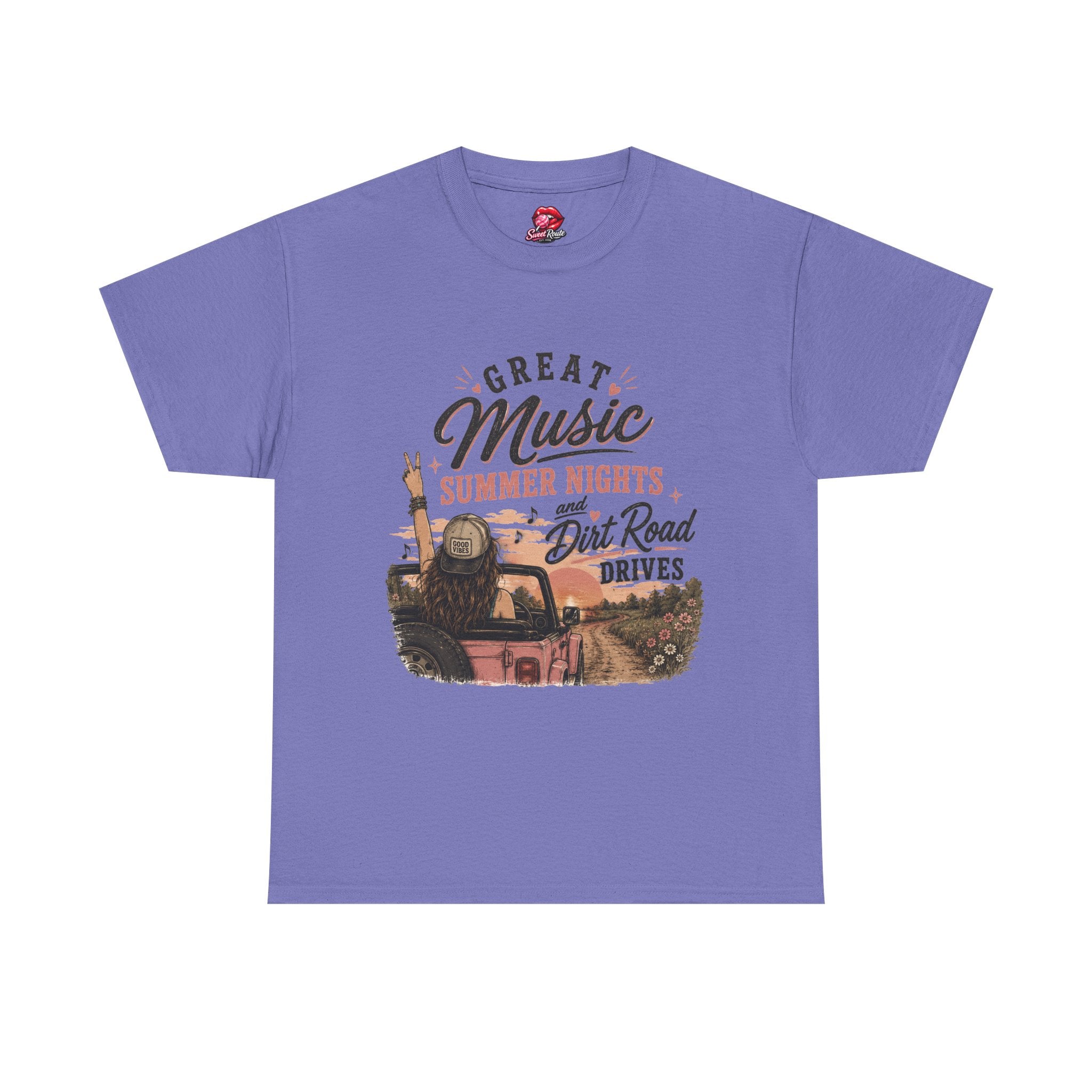 Great Music Summer Nights Dirt Road Drives T-Shirt