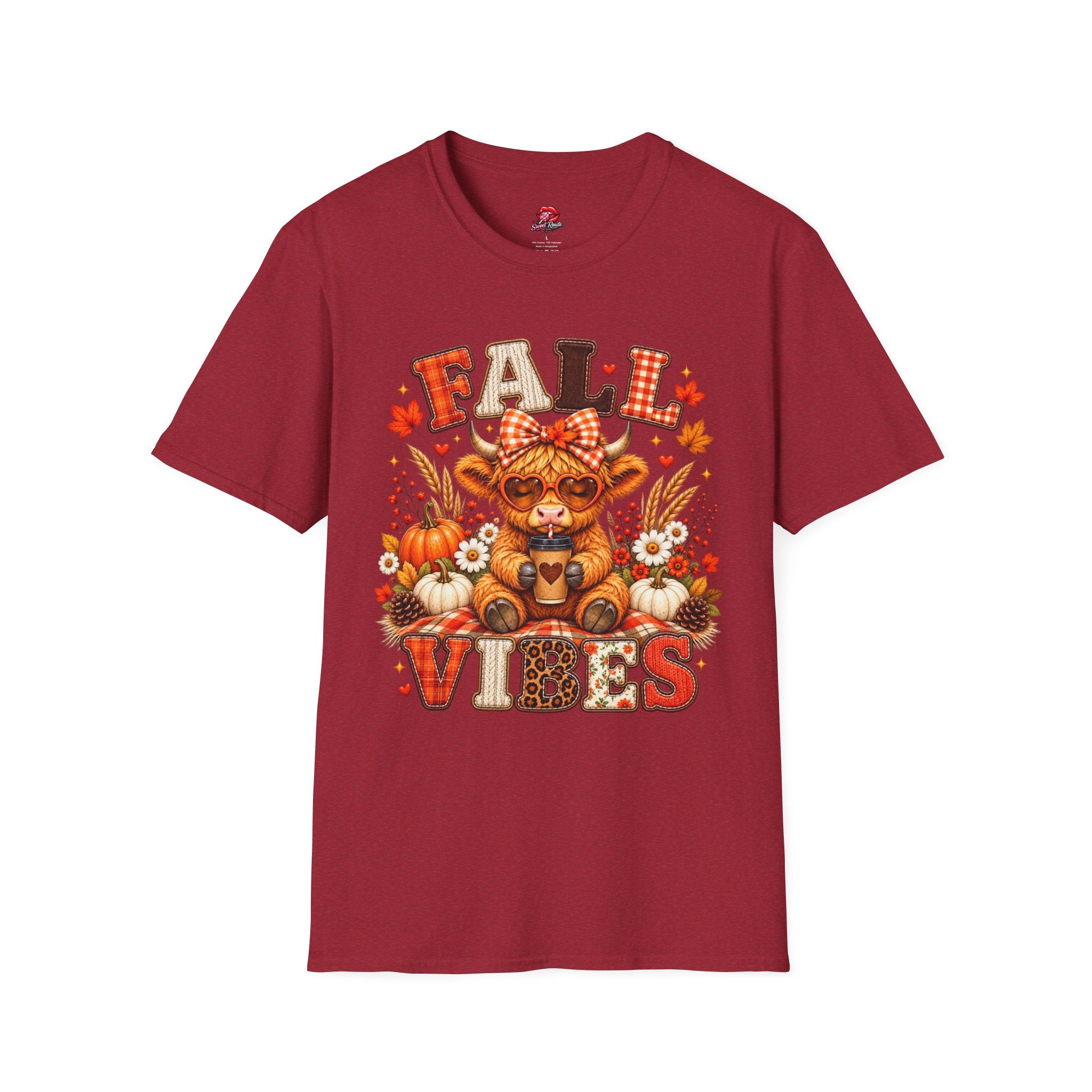 Cute Cow Pumpkin Autumn Graphic Tee