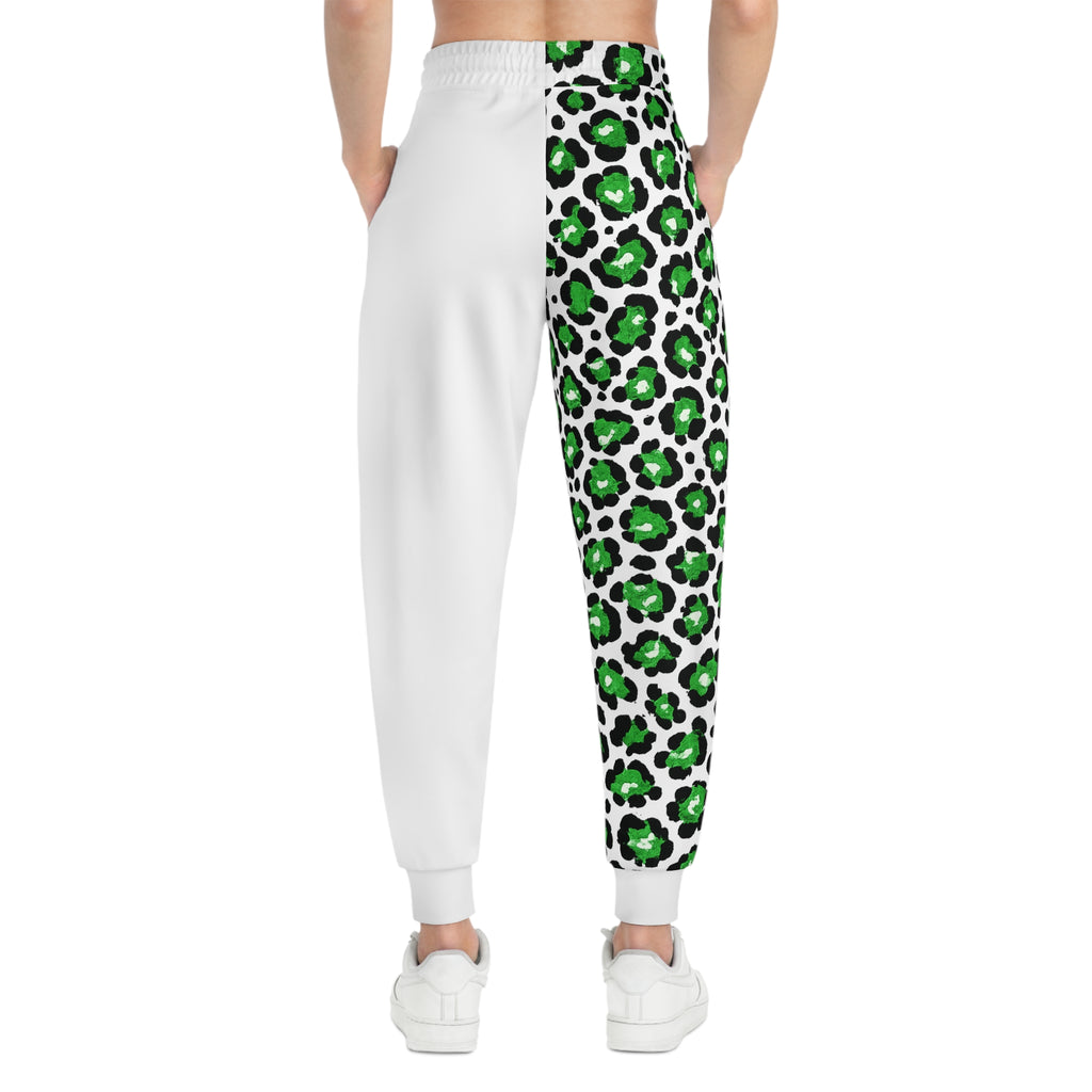 Loboes Green Leopard Athletic Joggers